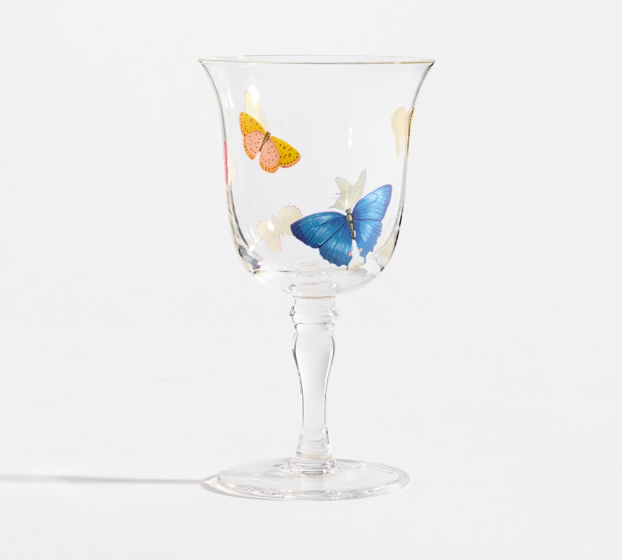 Butterfly Glass Goblets - Set of 4