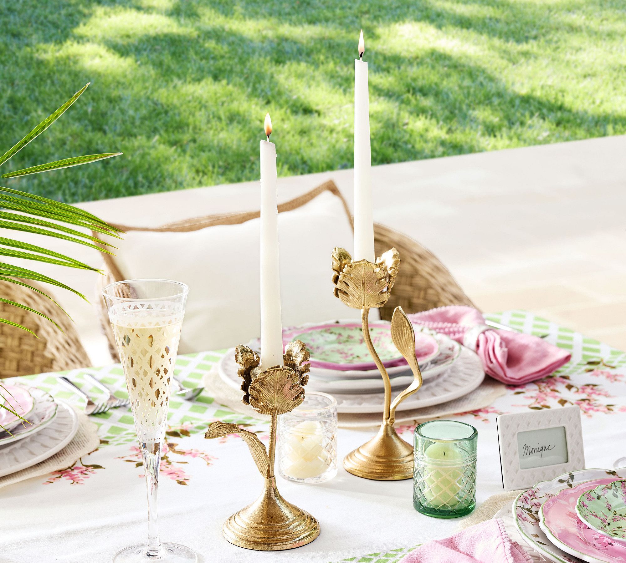 Monique Lhuillier Grace Tulip Candle Holder