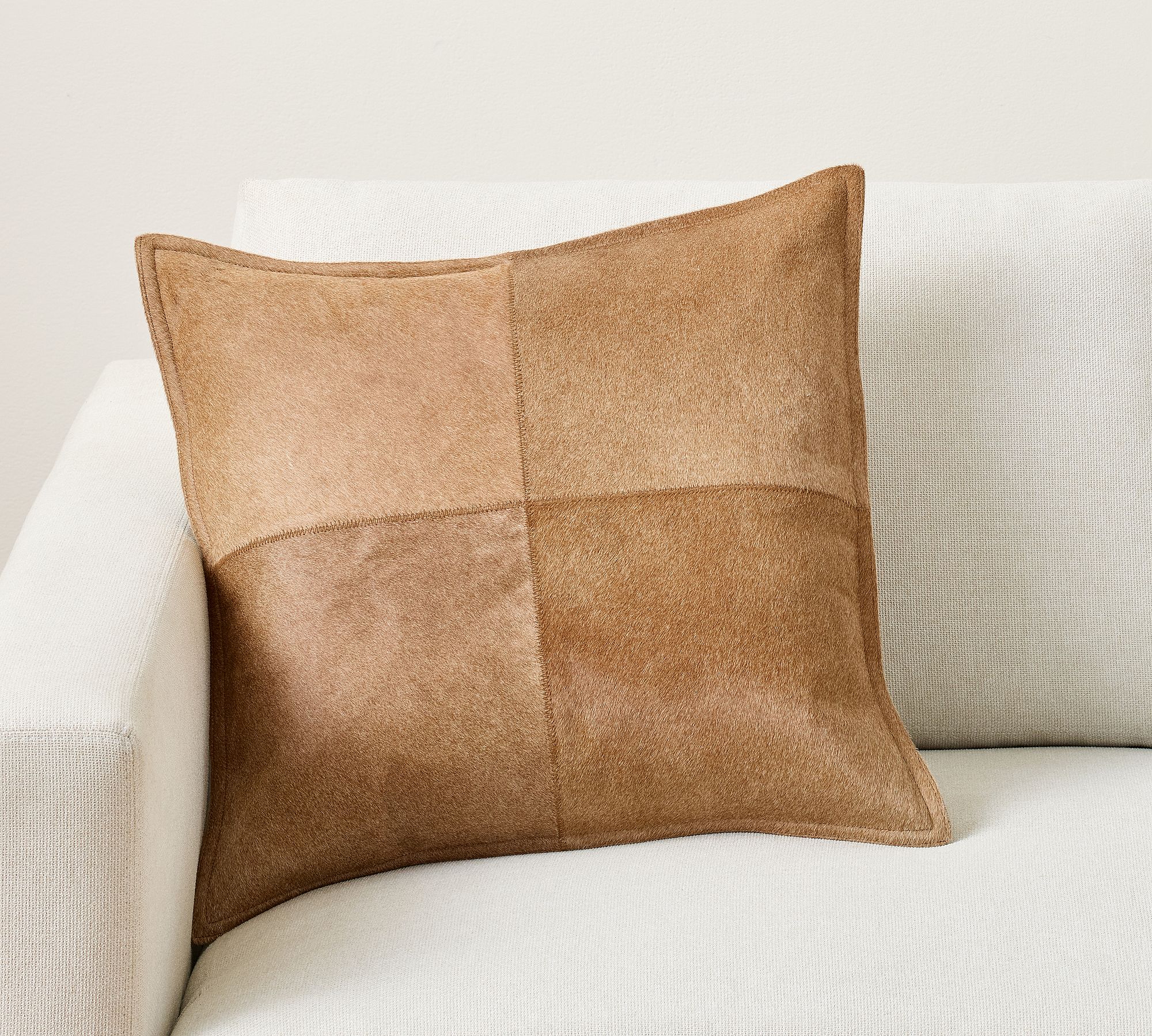 Pieced Hide Pillow