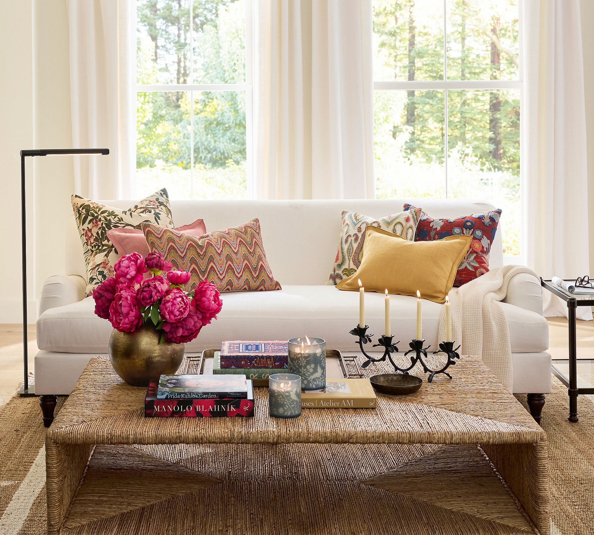 Etched Glass Candle - Framboise & Tangerine