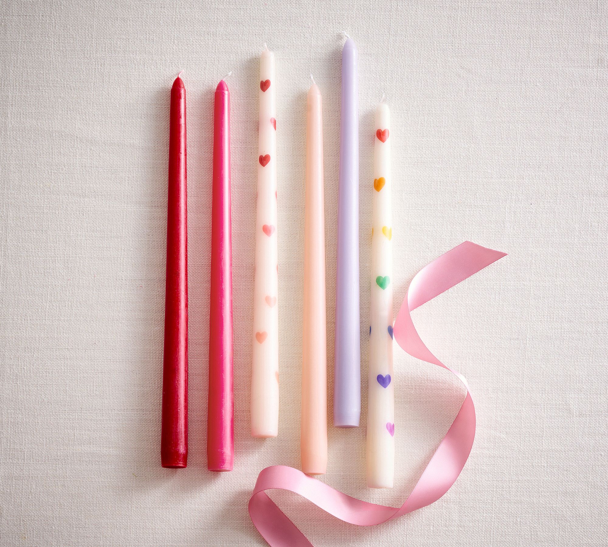 Pattern Taper Candles - Set of 2