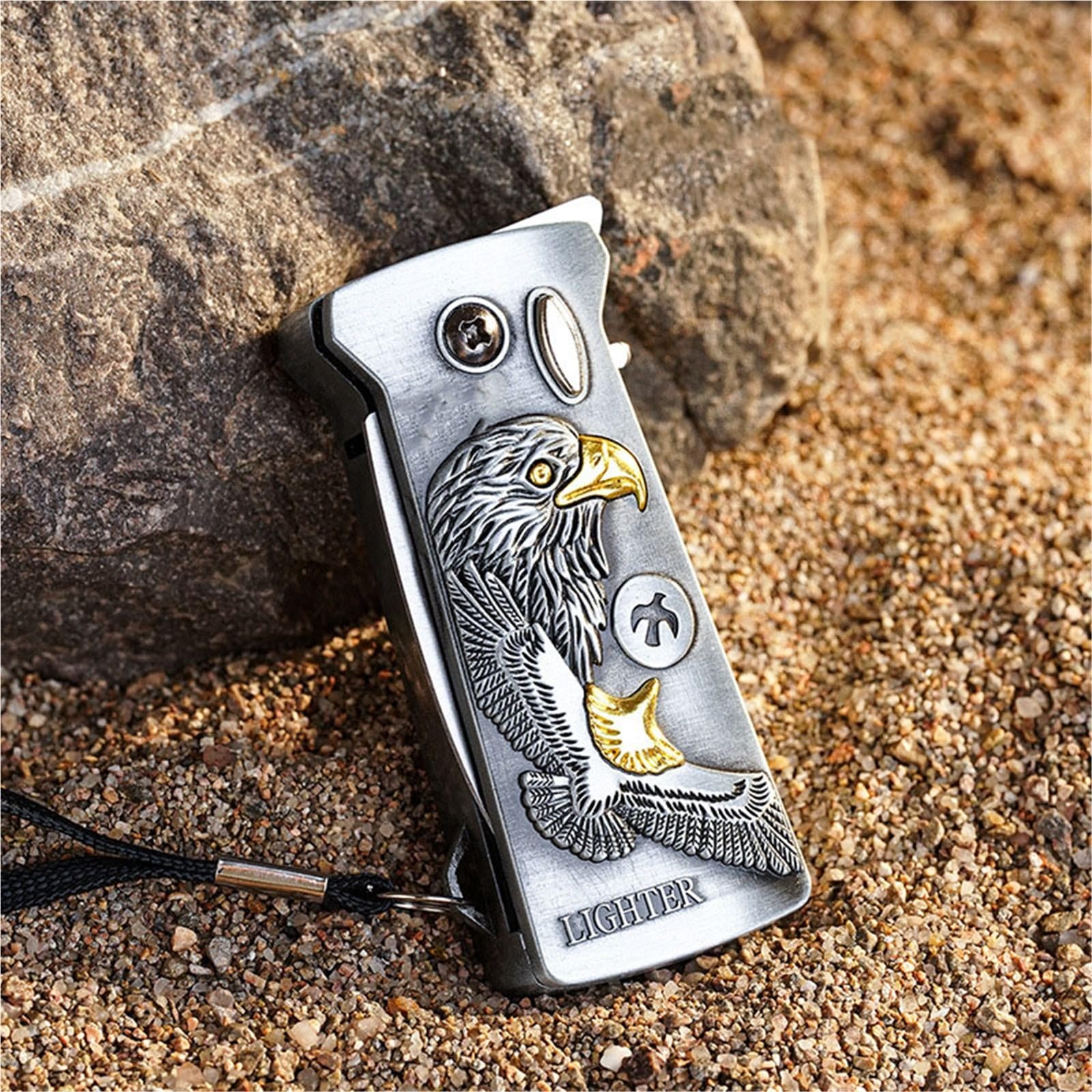 Multi-functional Windproof Lighter with Folding Knife and Bottle Opener