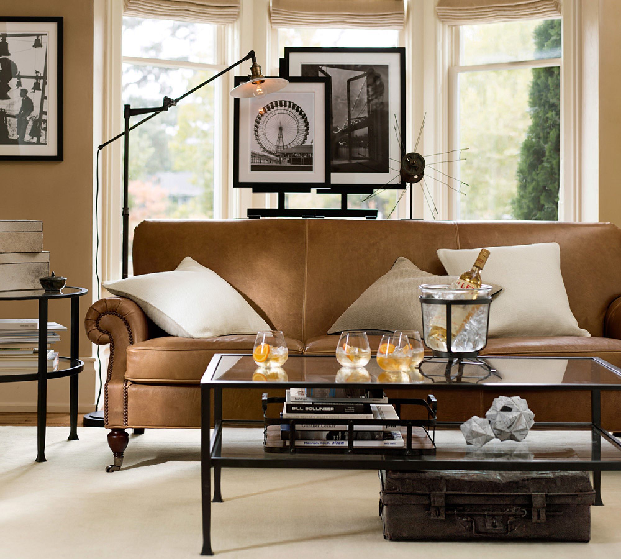 Tanner Round Glass End Table (24