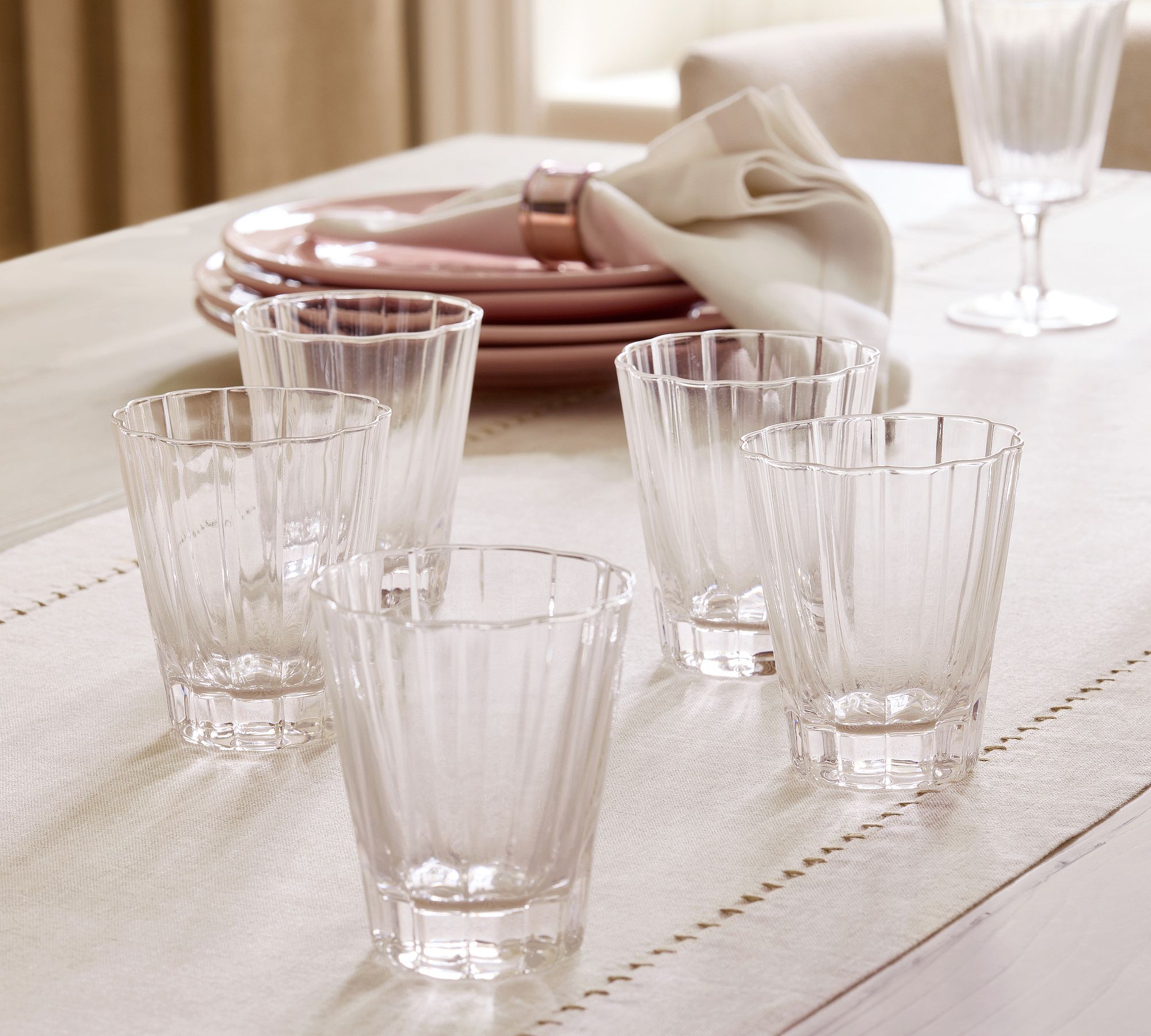 Fluted Glassware Collection