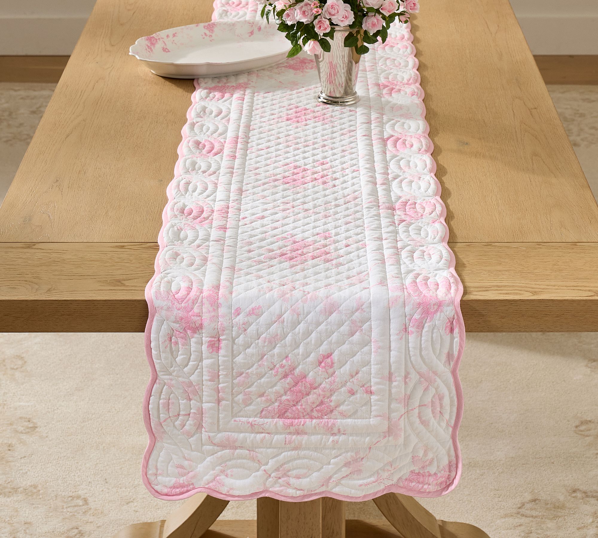 LoveShackFancy Rose Table Runner
