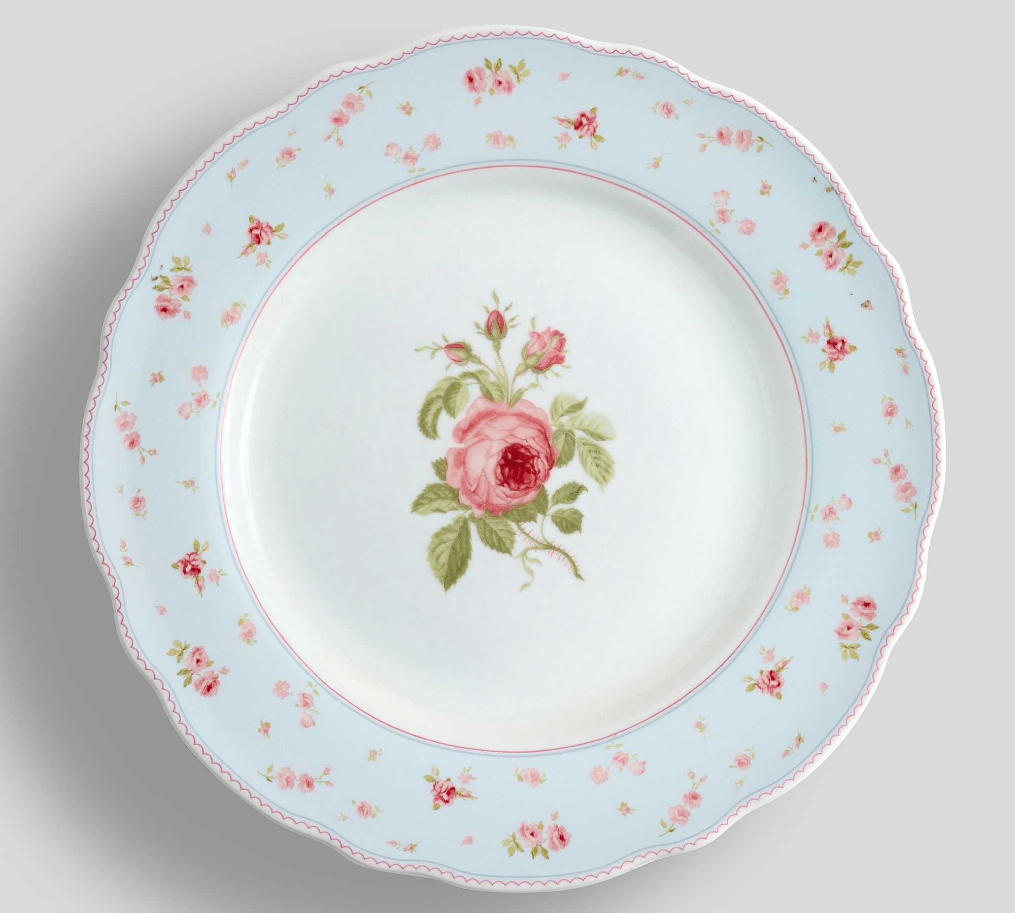 LoveShackFancy Garden Floral Porcelain Dinner Plates - Set of 4