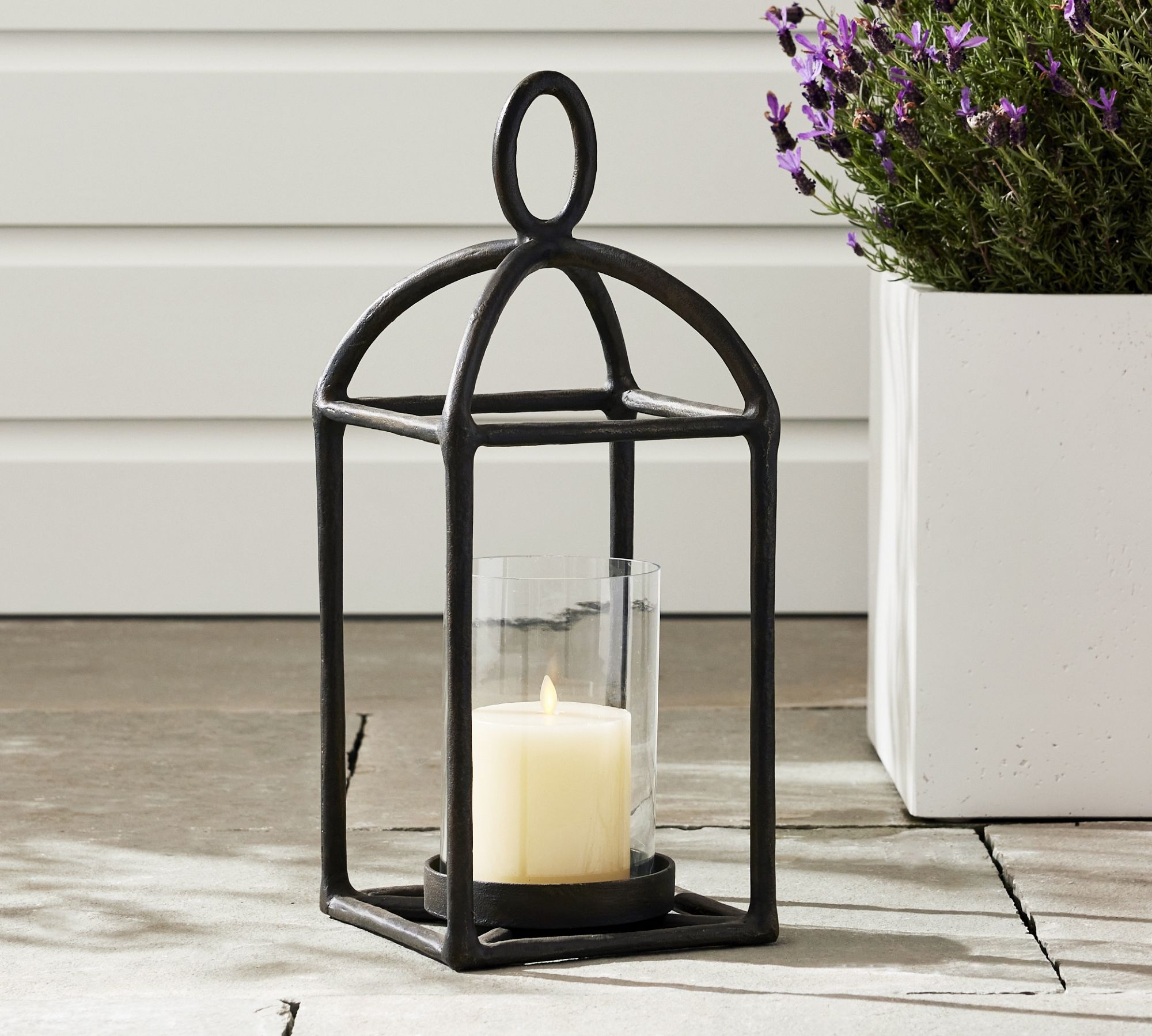 Fallon Forged-Iron Outdoor Lantern