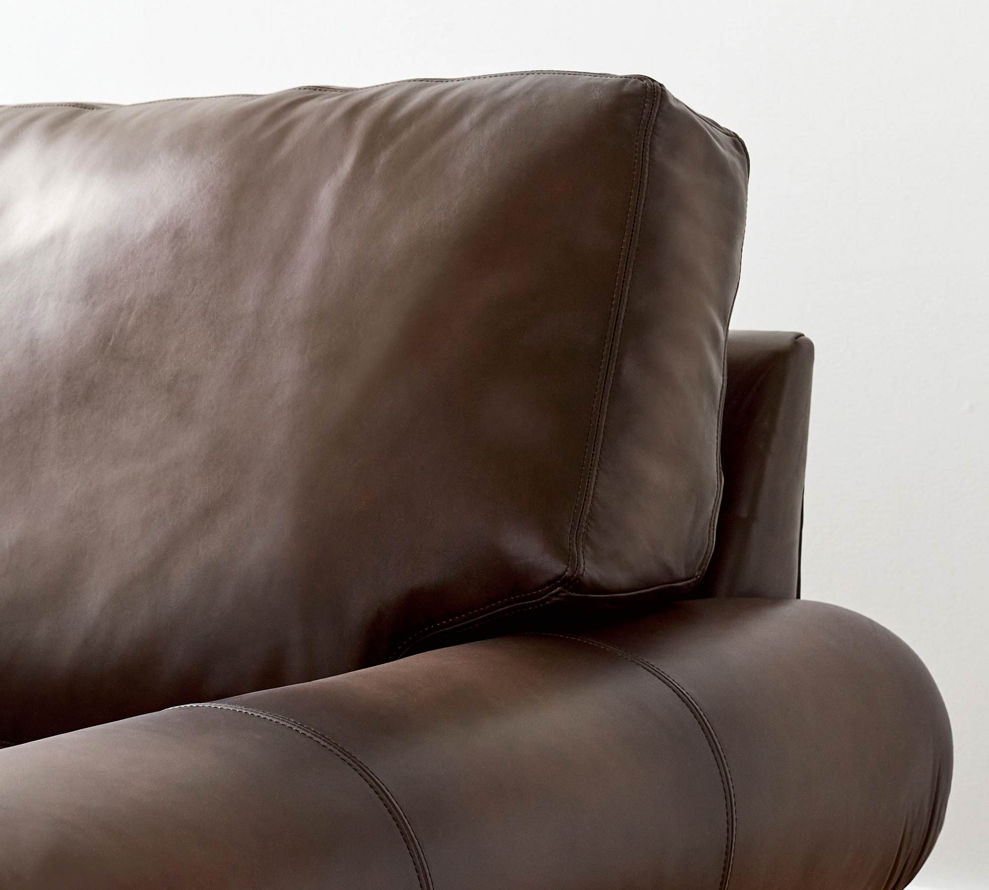 Turner Roll Arm Leather Chair