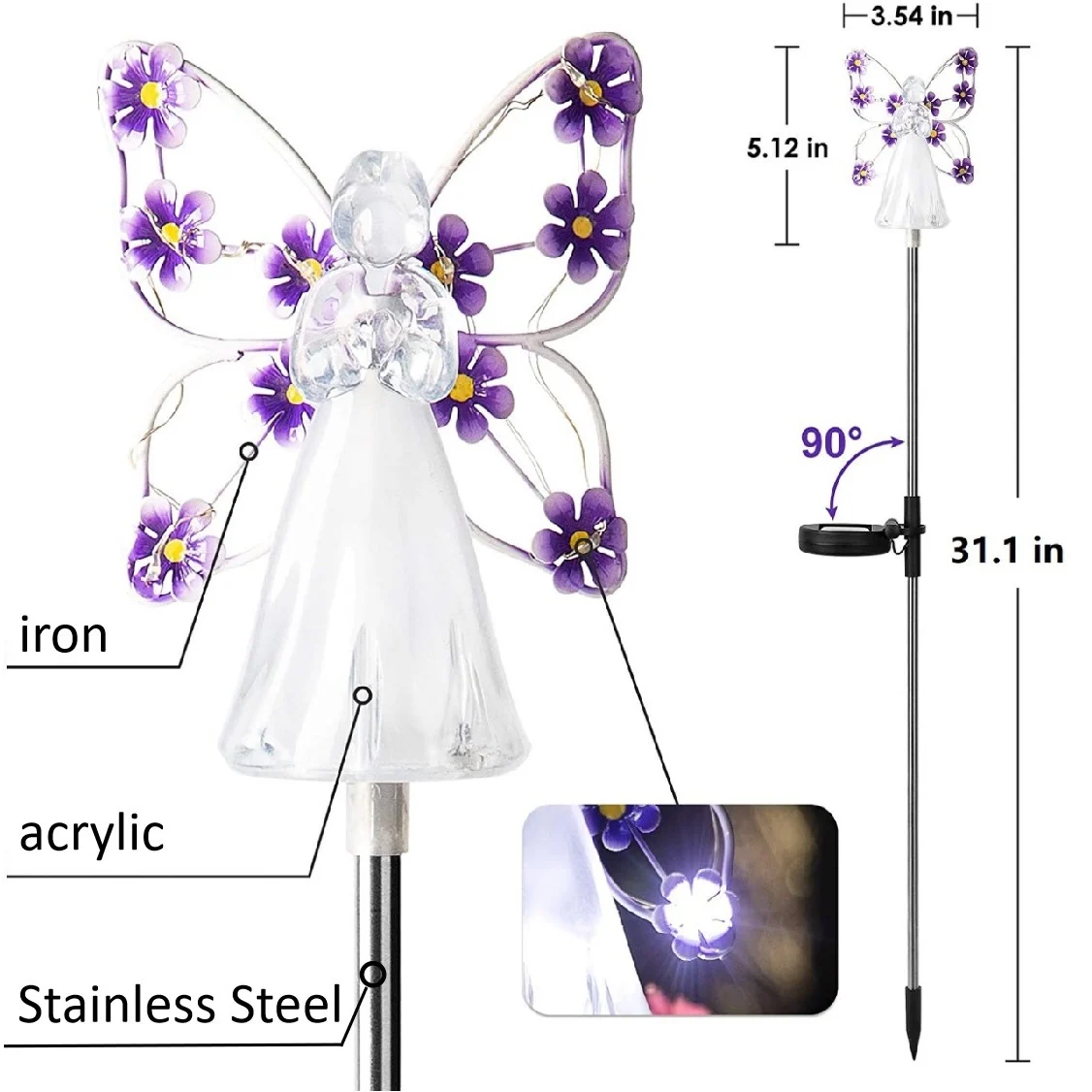 LAST DAY -49% OFF Waterproof  Solar Angel lights