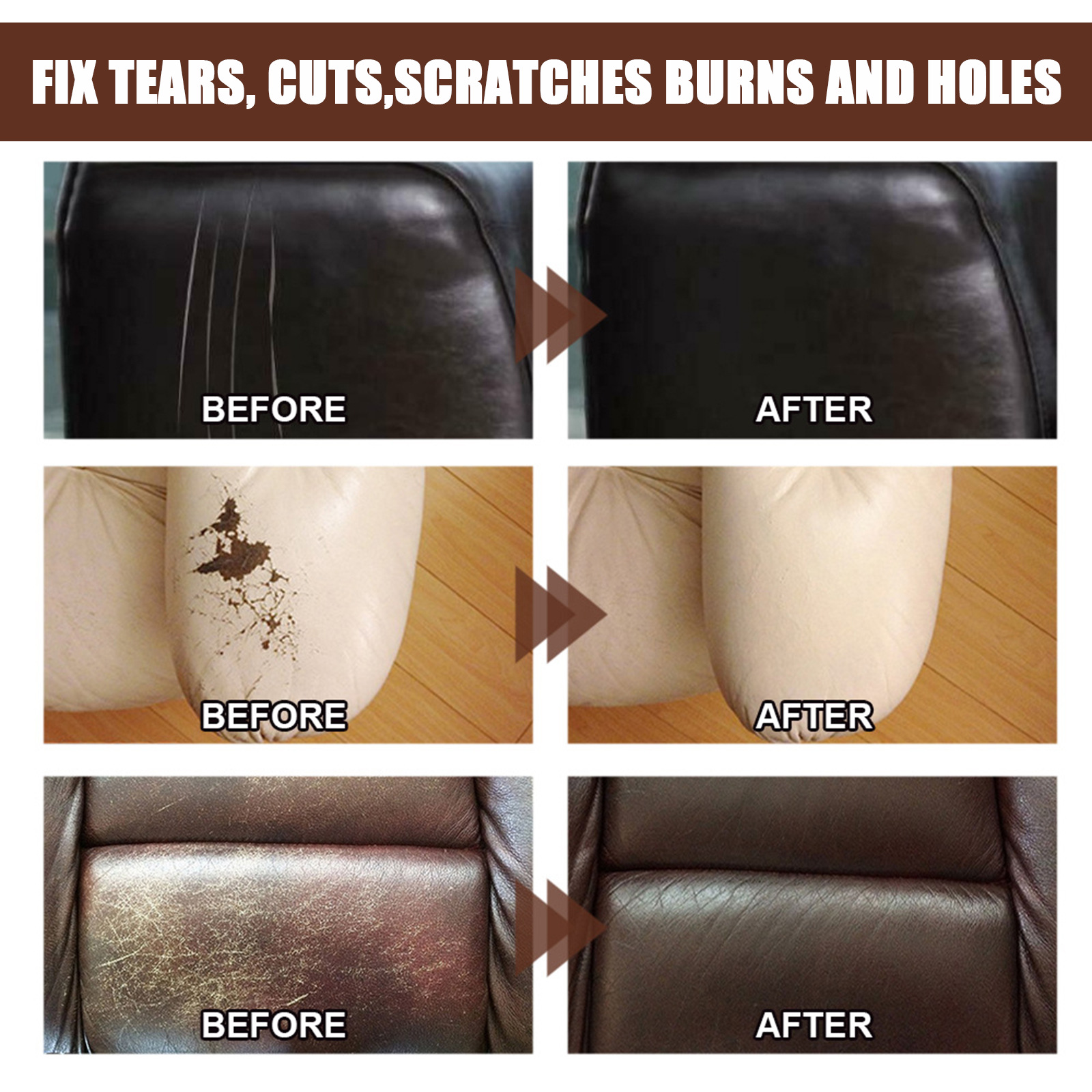 Advanced Leather Filler & Recoloring Kit