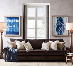 Turner Roll Arm Leather Sofa (69