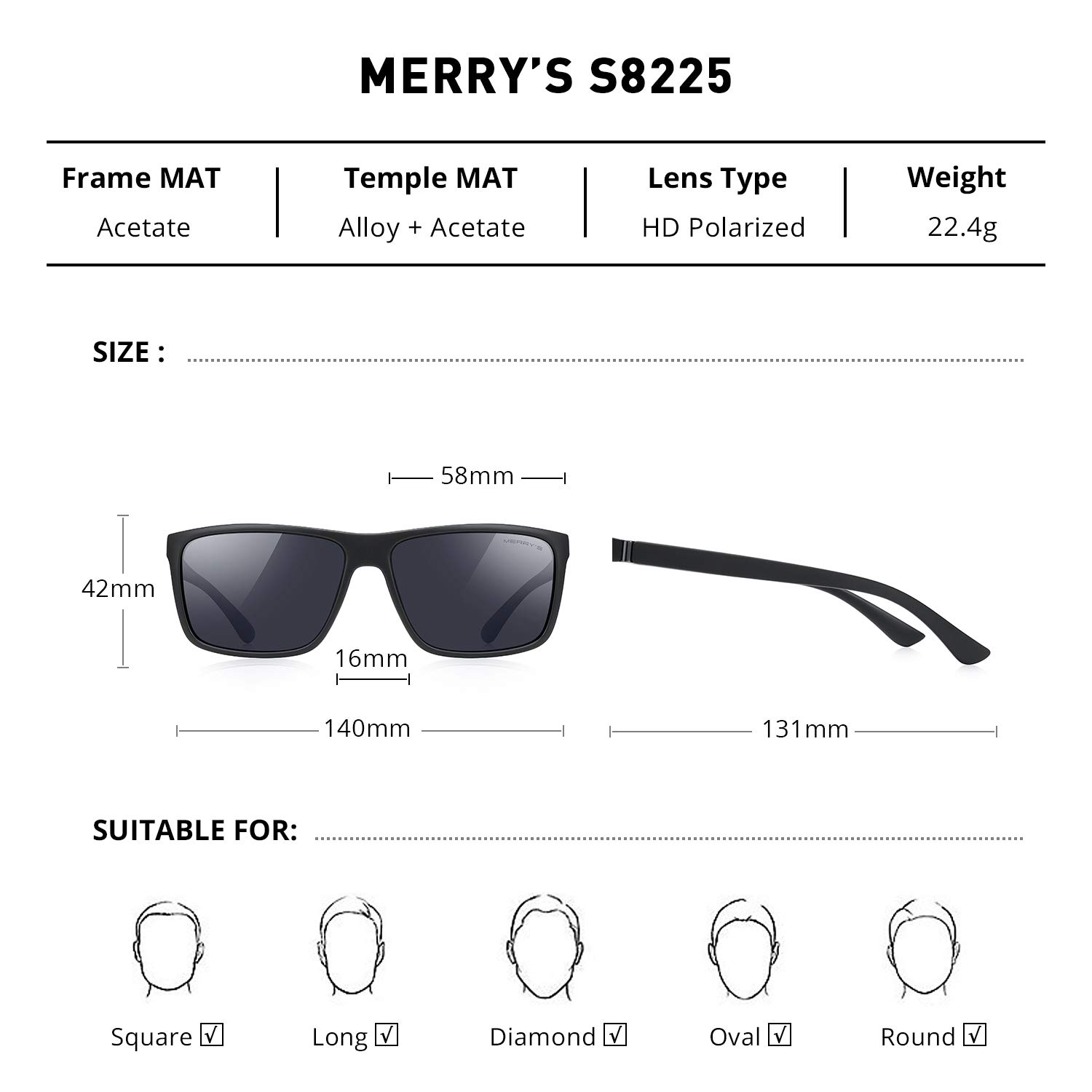 0.1 Seconds Smart Photochromic Polarized Men's Sunglasses