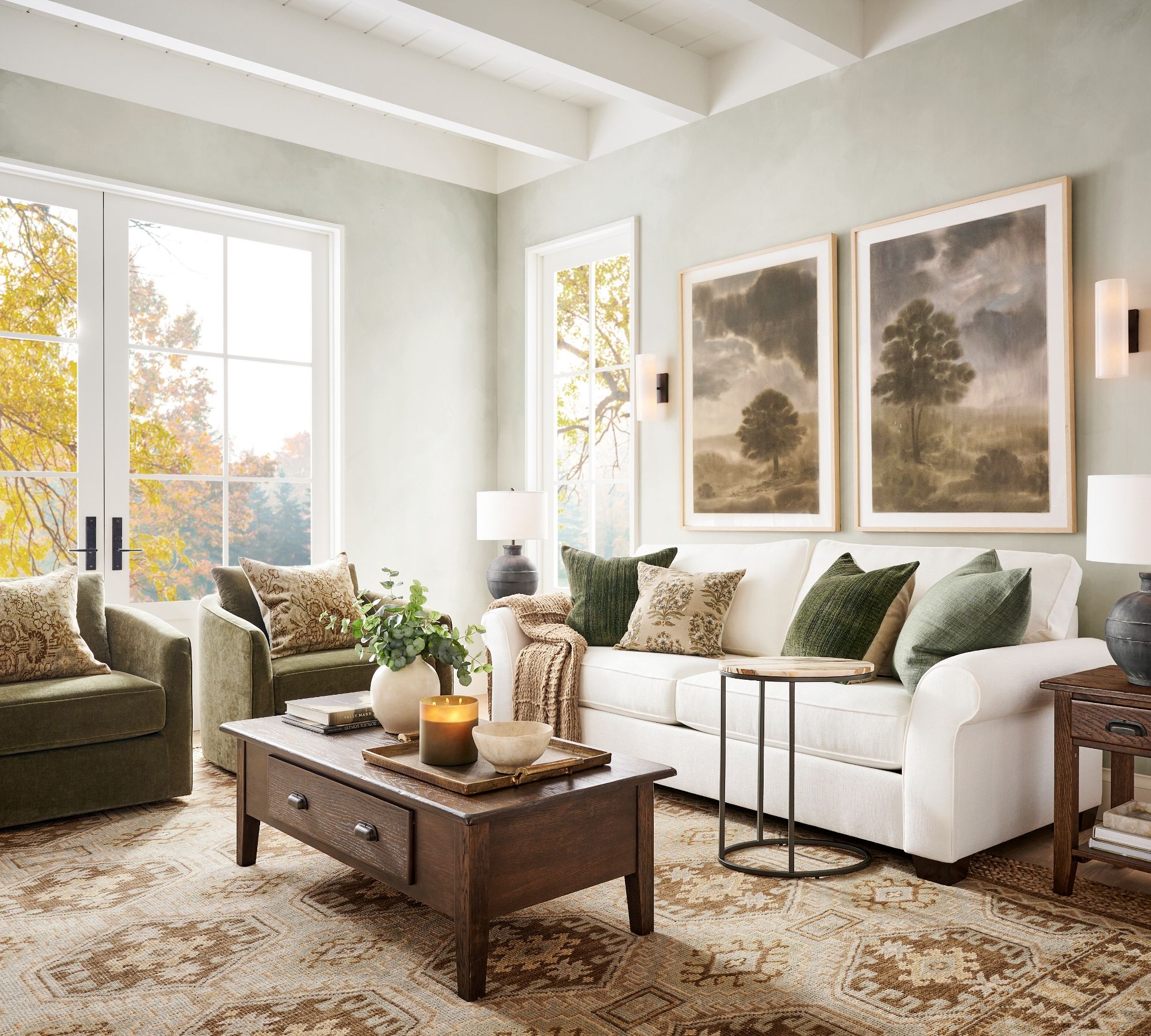 PB Comfort Roll Arm Sofa (68