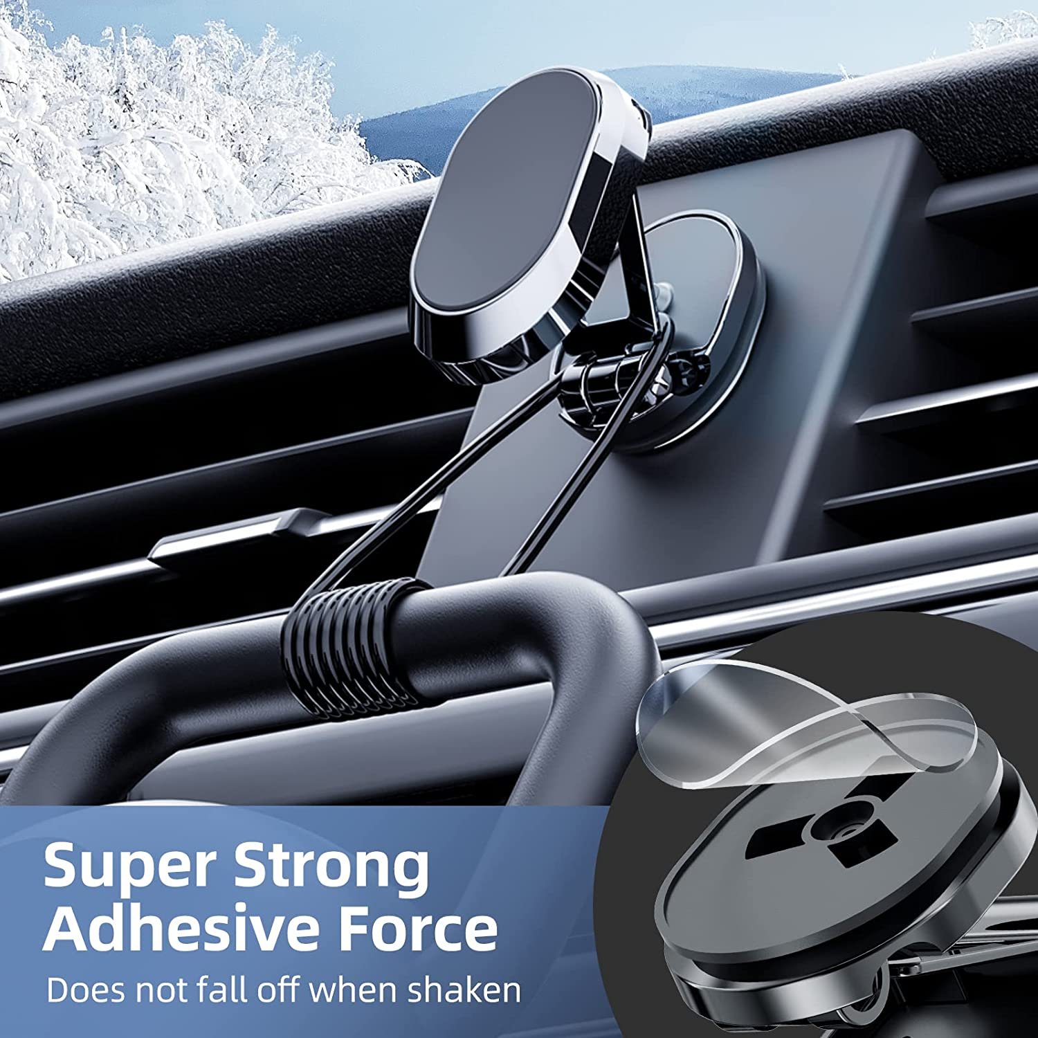 (Flash Sale-49% Off ) 2022 NEW Foldable Magnetic Car Phone Mount (Buy More Save More)