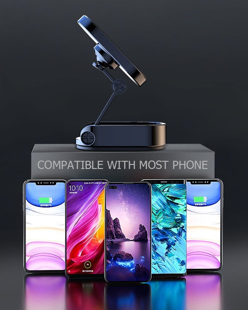2023 New Years Sale - 45% OFF Alloy Folding Magnetic Car Phone Holder
