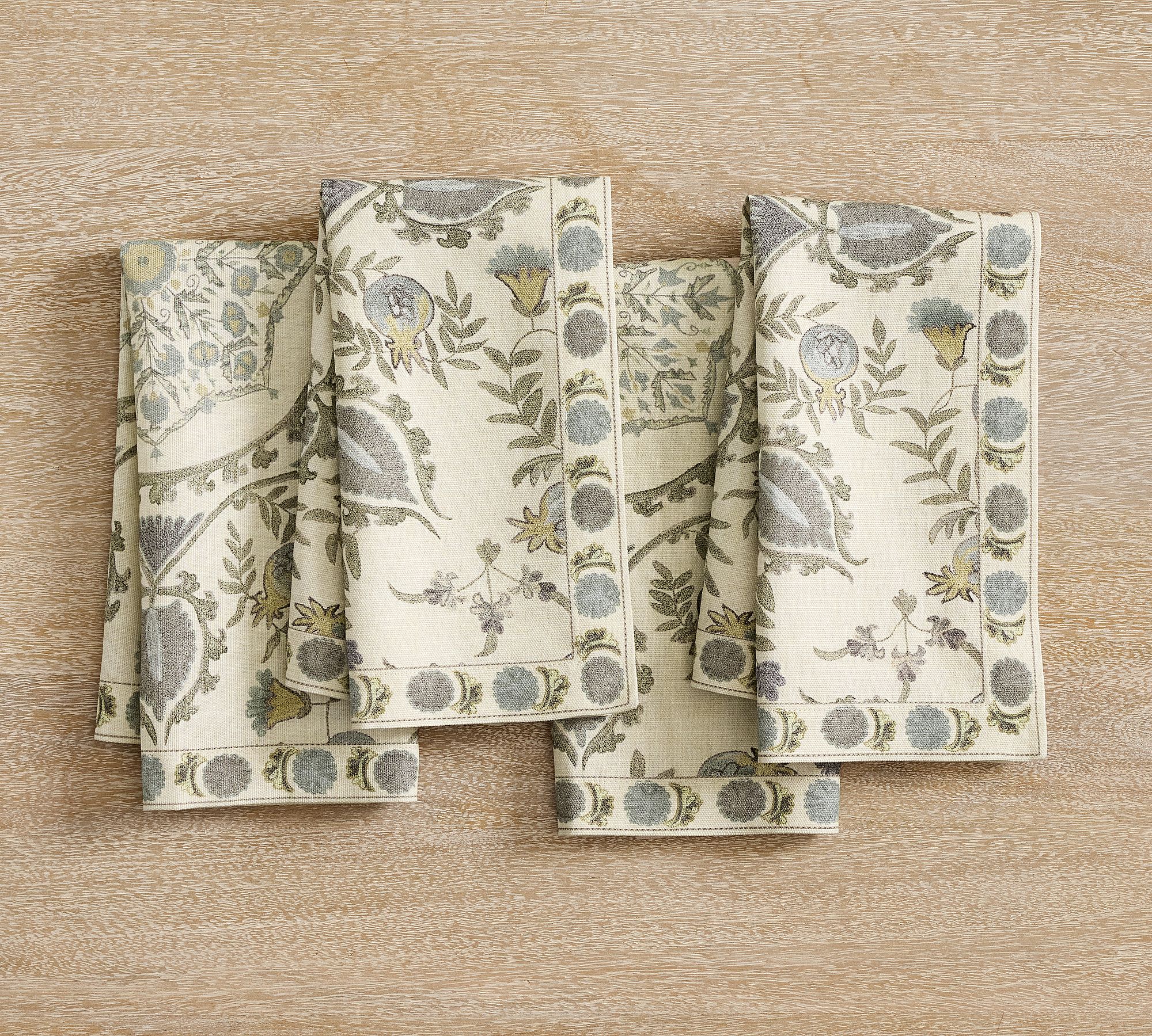 Lilah Suzani Cotton Napkins - Set of 4