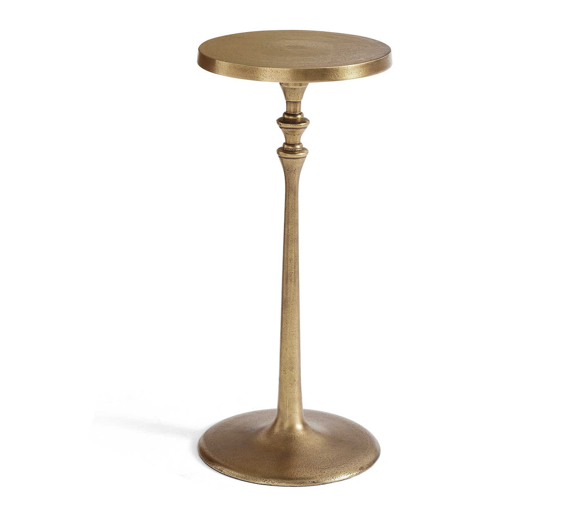 Round Metal Drink Table (9.5