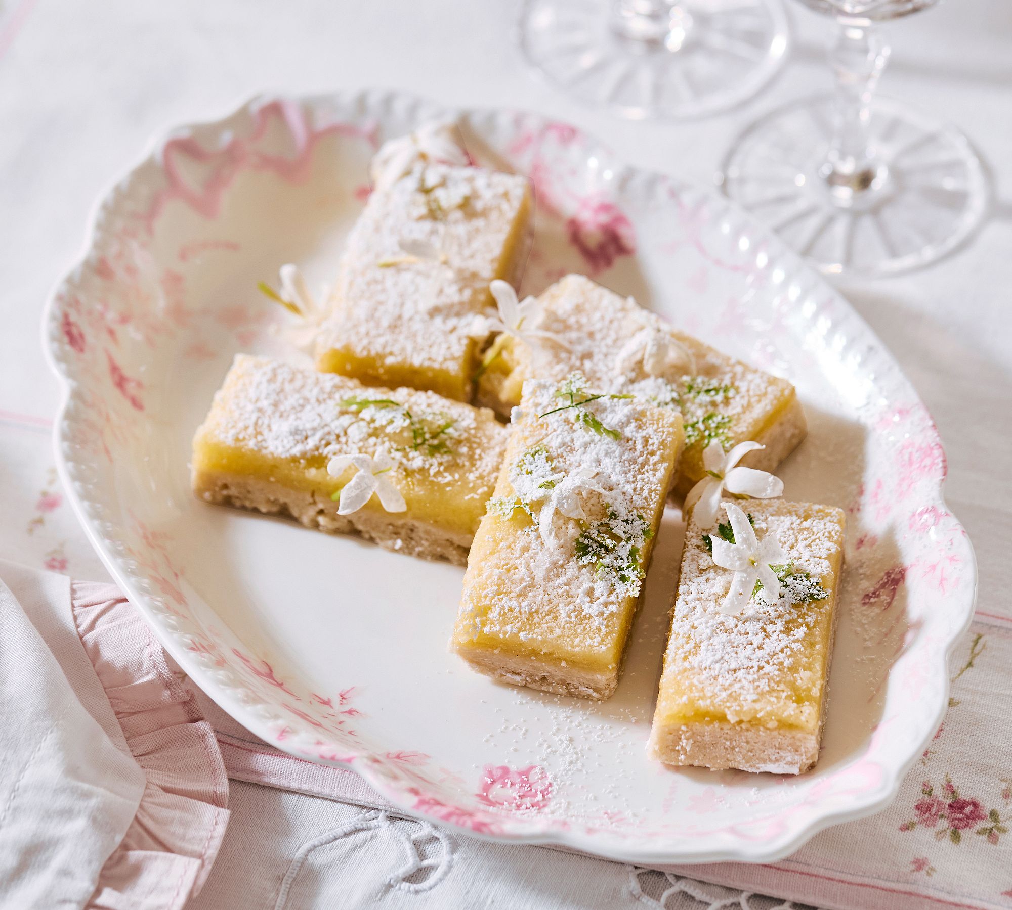 LoveShackFancy Floral Bow Porcelain Serving Platter