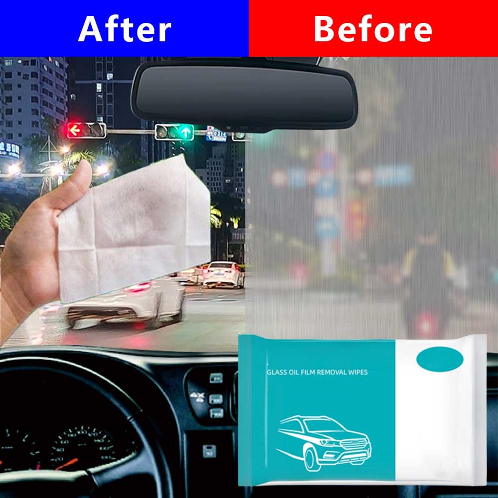 (CHRISTMAS SALE NOW-48% OFF) Car Glass Oil Film Removal Wipes(BUY 5 GET 3 FREE & FREE SHIPPING NOW)
