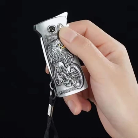 Multi-functional Windproof Lighter with Folding Knife and Bottle Opener