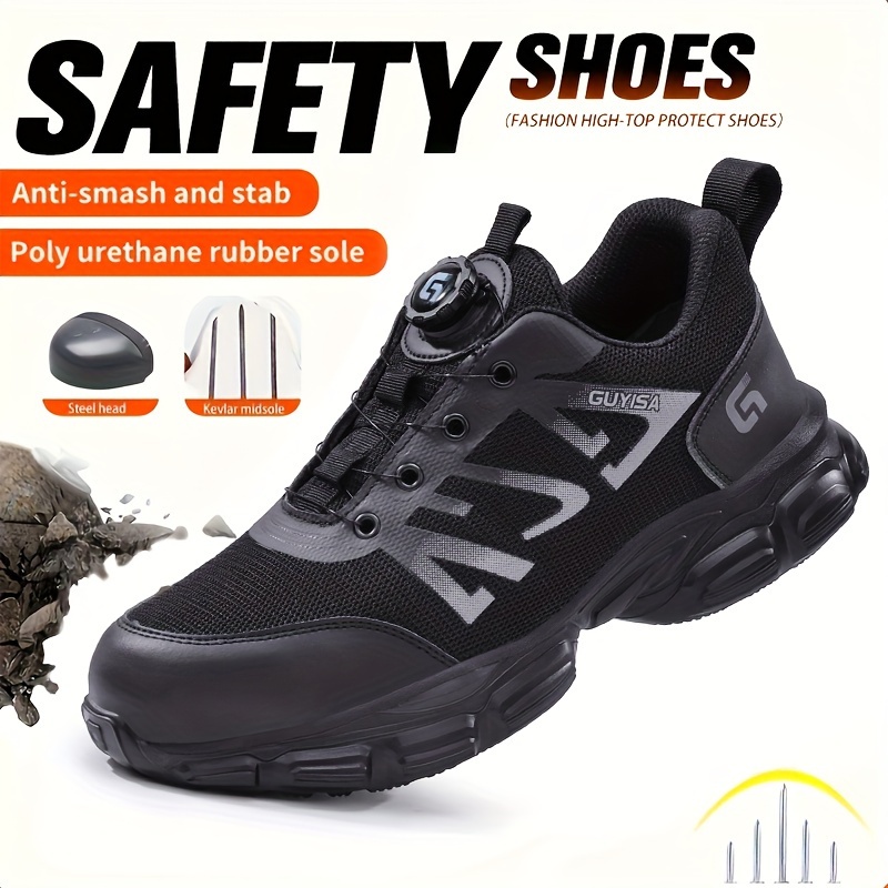 All-Season Men's Slip-On Safety Shoes