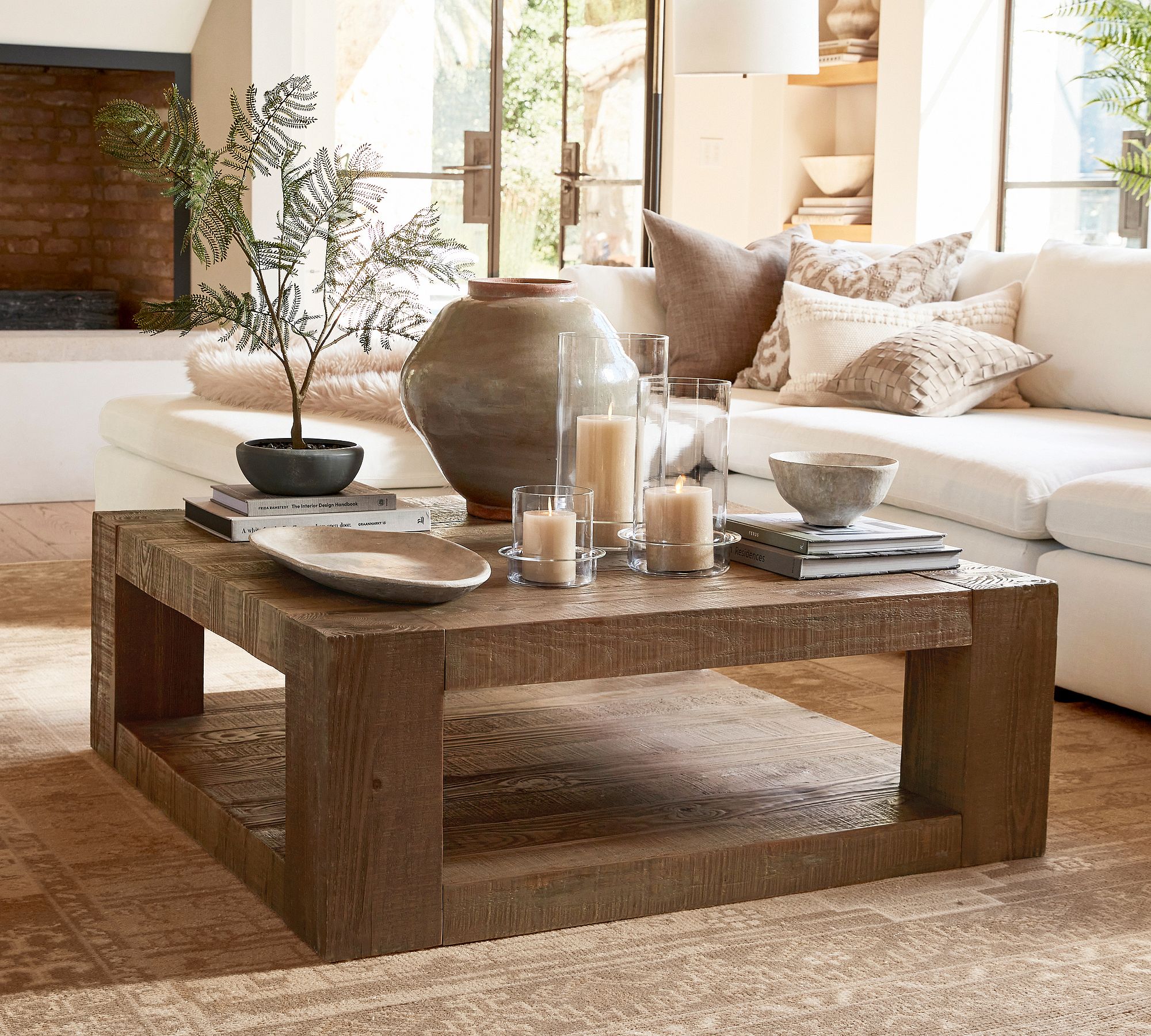 Rockport Square Reclaimed Wood Coffee Table (44