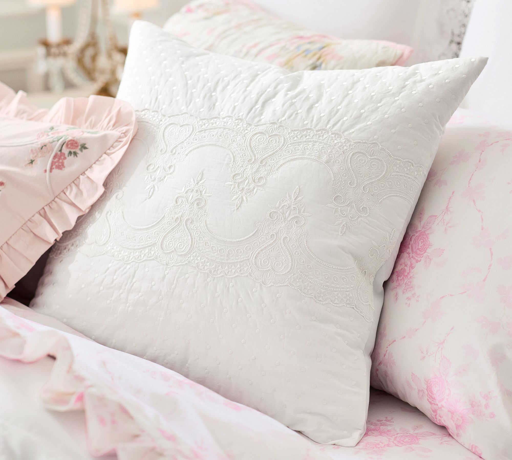 LoveShackFancy Embellished Pillow