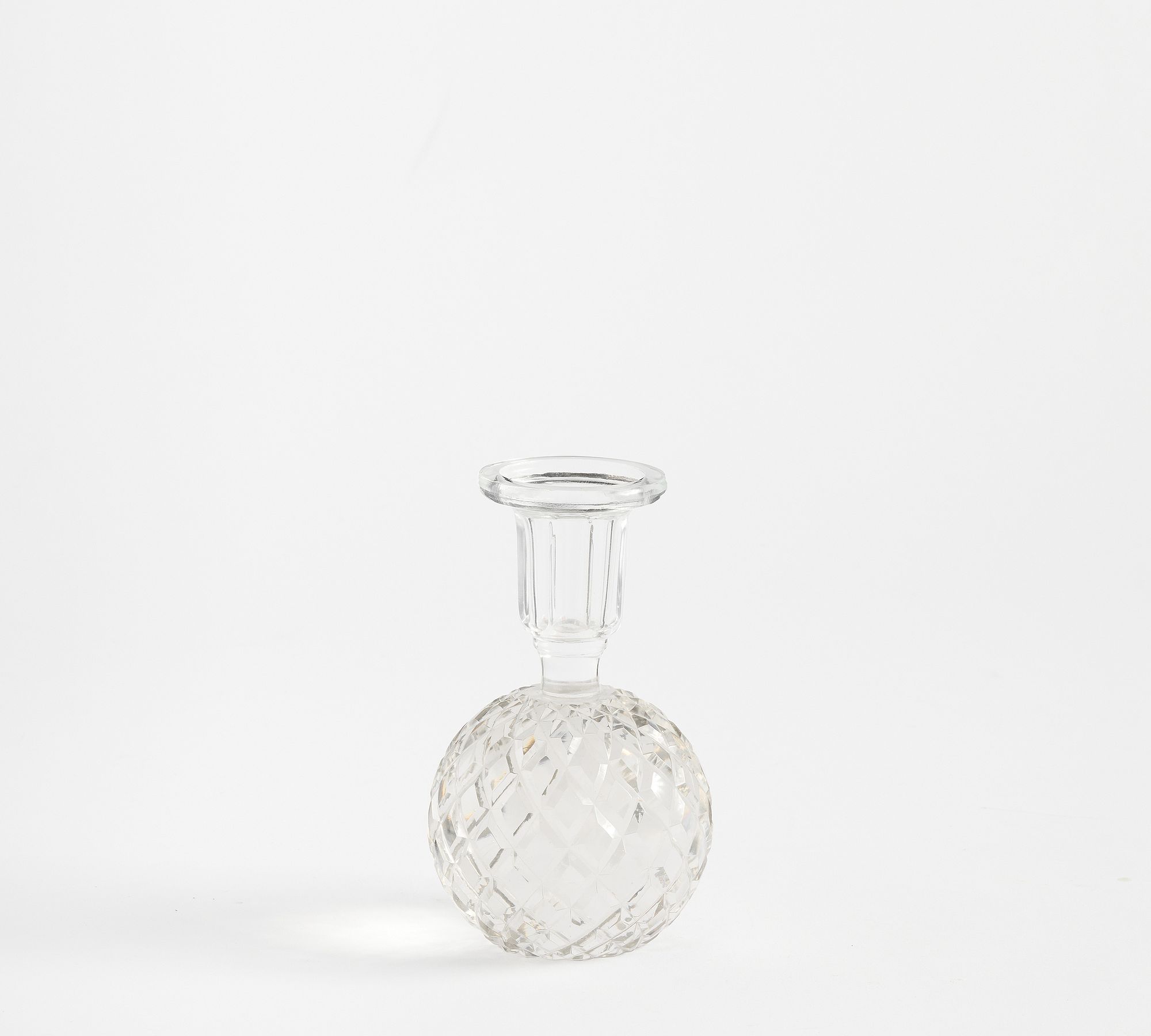 LoveShackFancy Cut Glass Ball Candle Holder