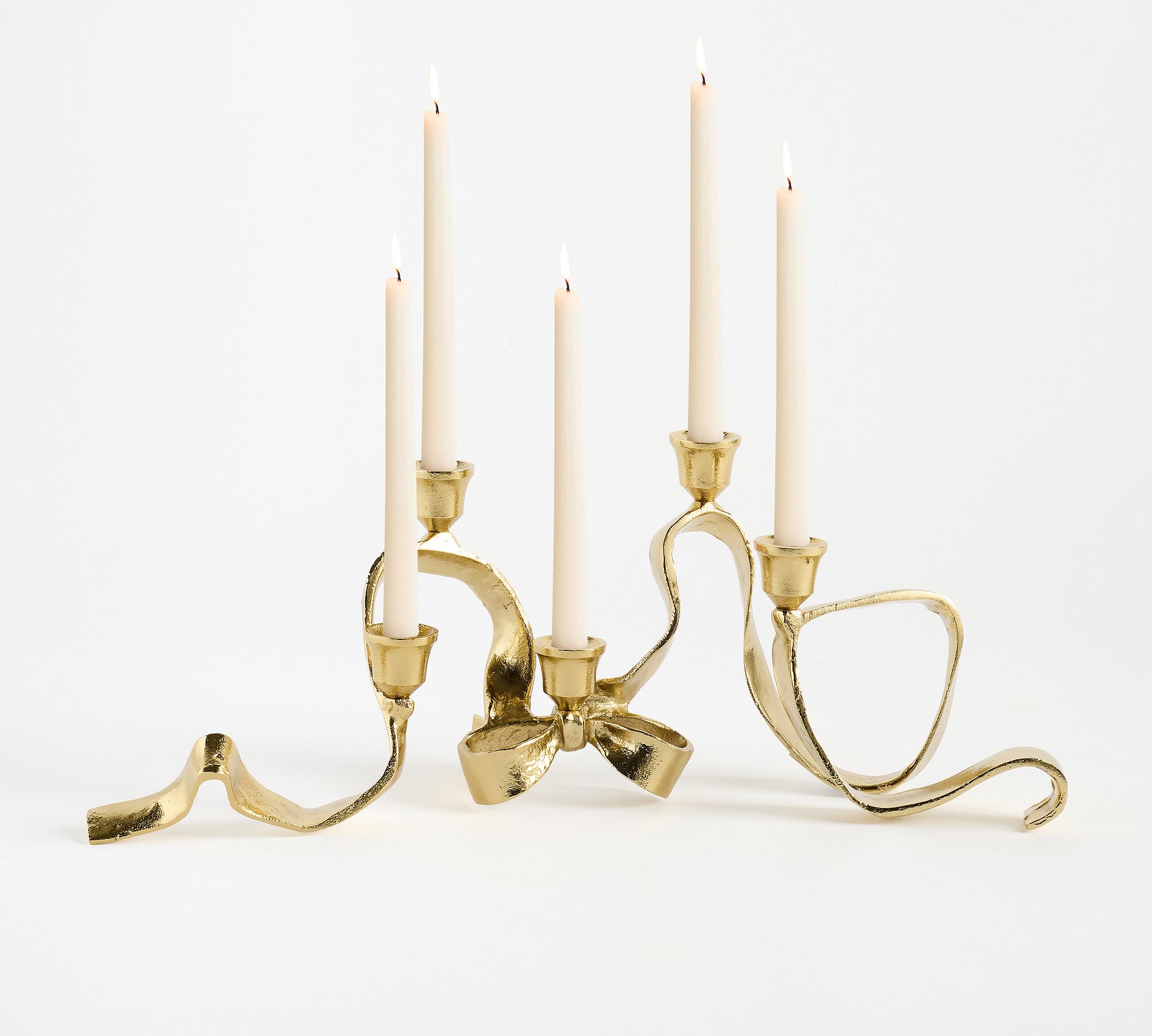 LoveShackFancy Figural Brass Ribbon Centerpiece