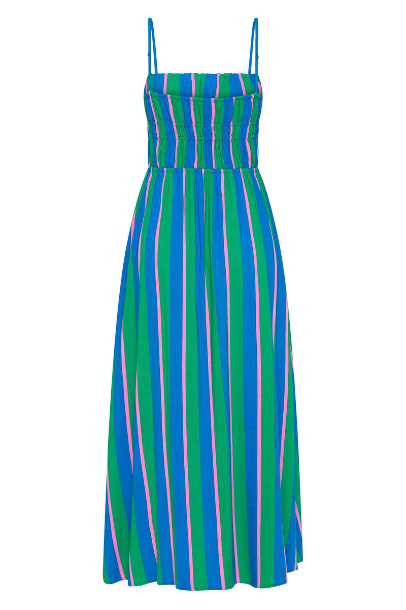 Striped Colorblock Slip Dress
