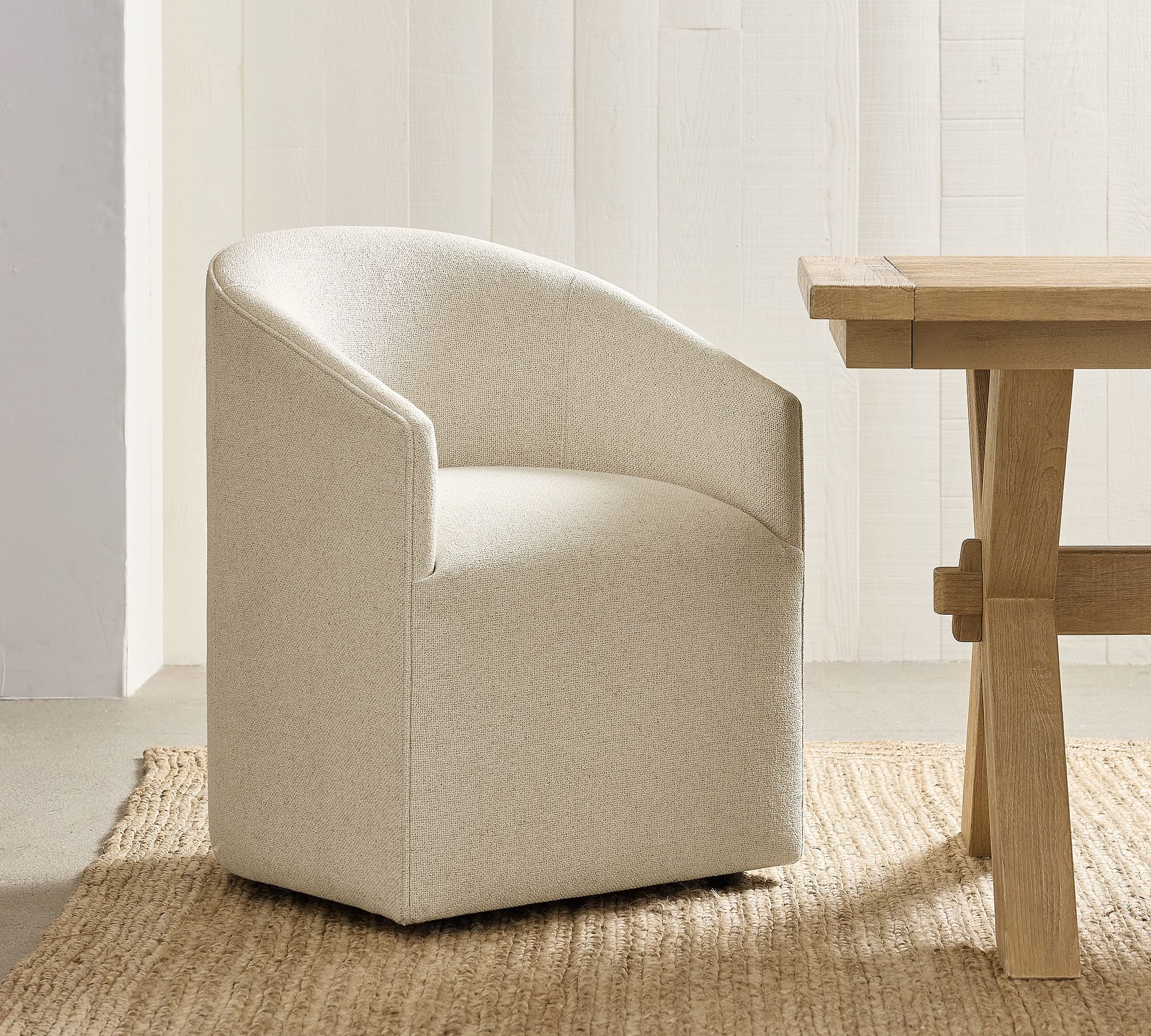 Baldwin Upholstered Barrel Back Dining Chair