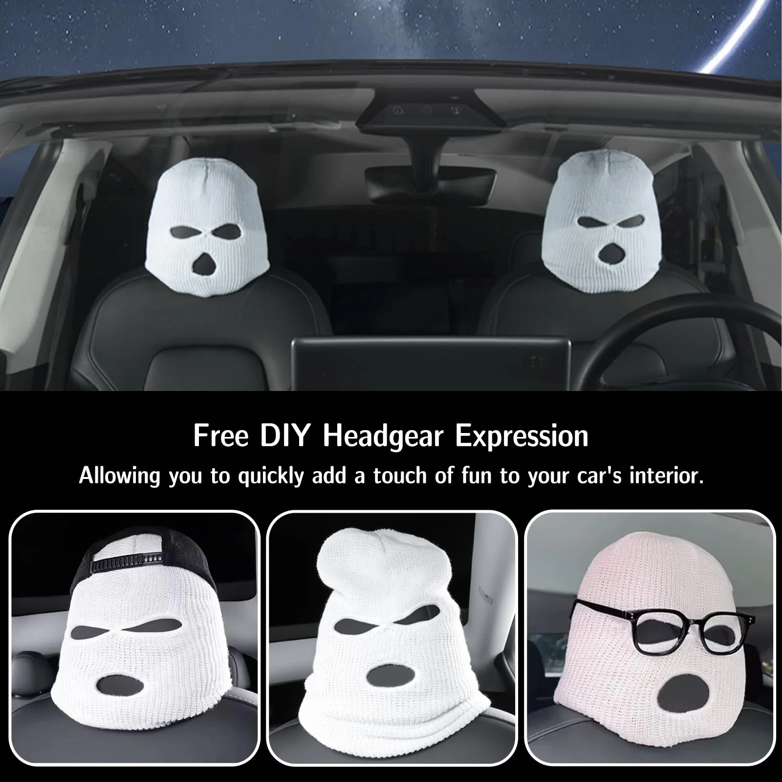 Funny Universal Car Headrest Covers