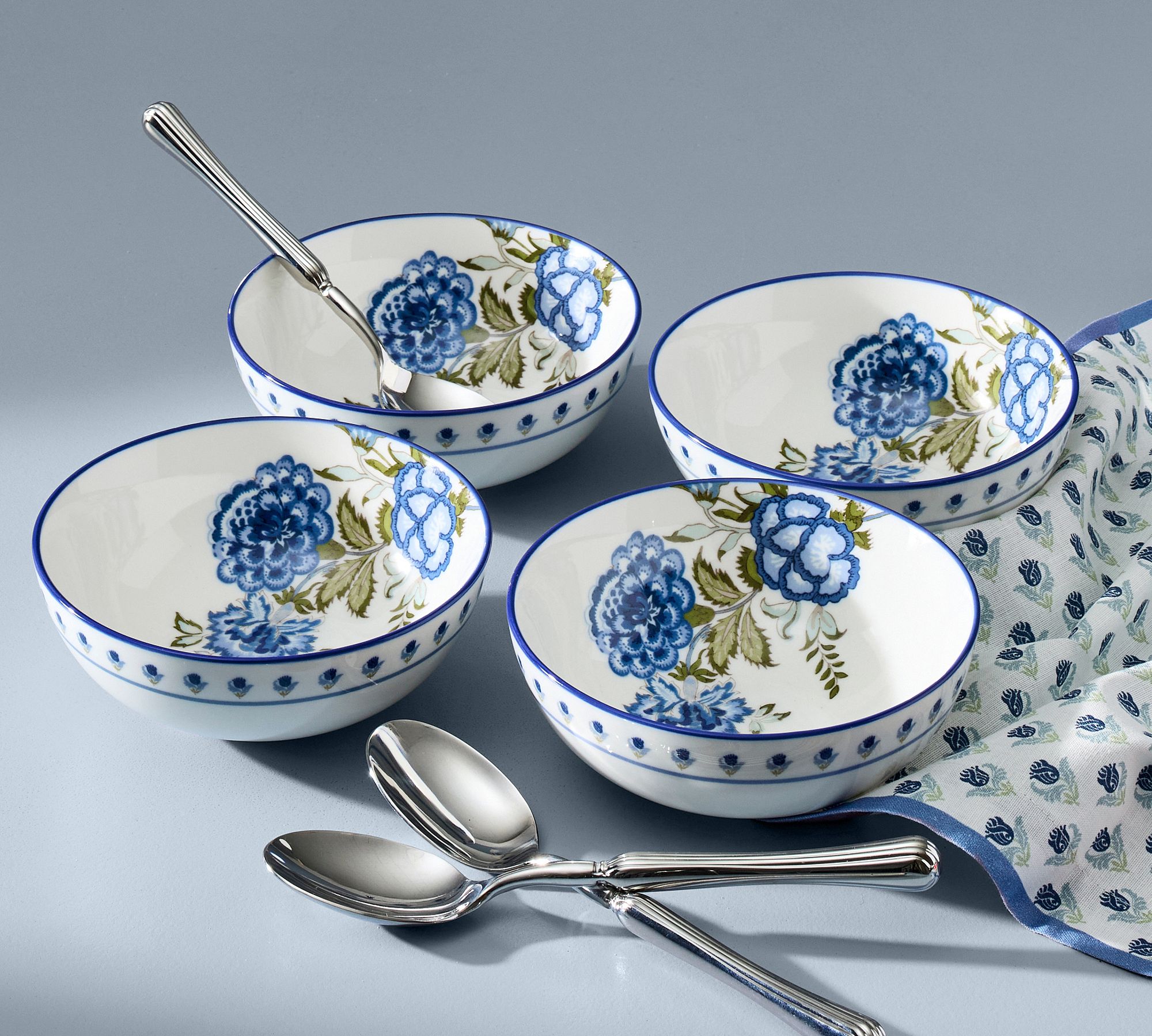 Kravet Rosehill Stoneware Cereal Bowls - Set of 4