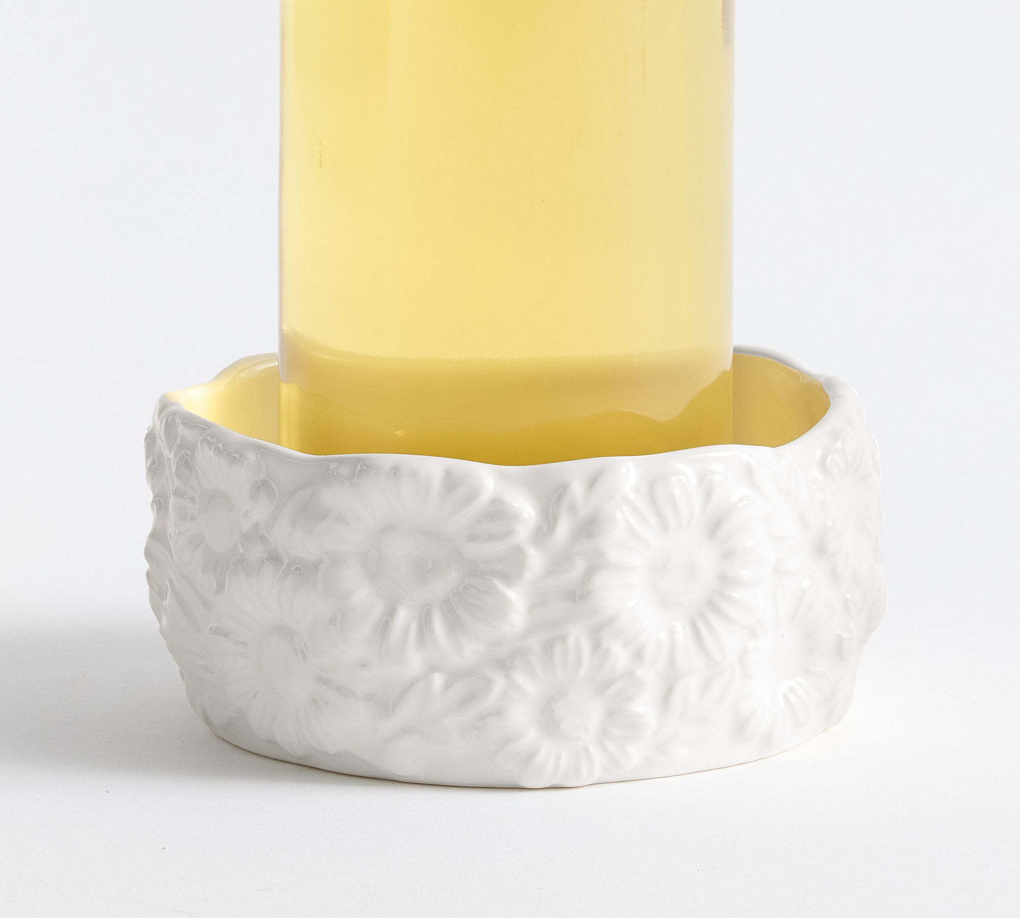 Floral Bunny Stoneware Wine Coaster