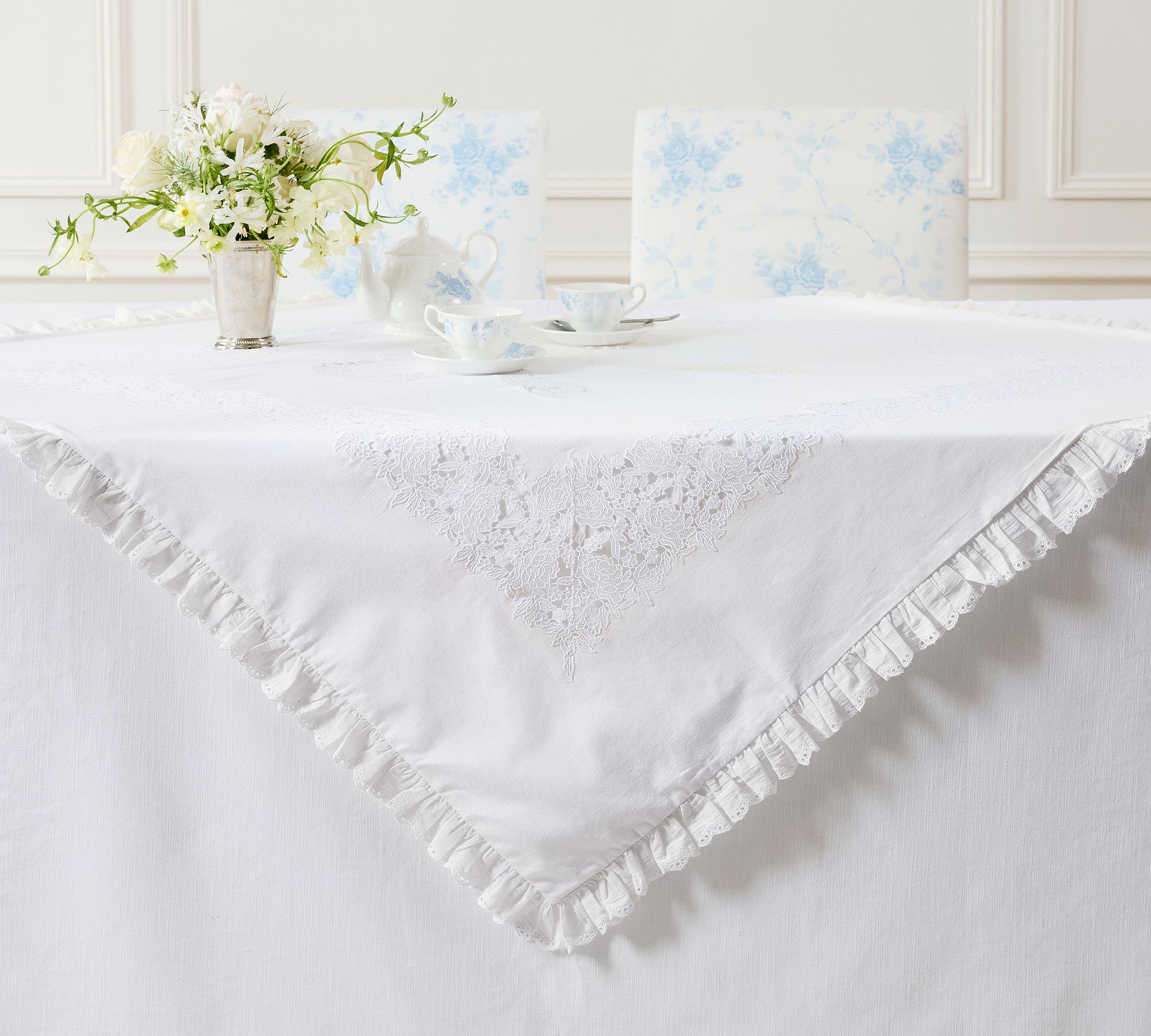 LoveShackFancy Lace Cotton Table Throw
