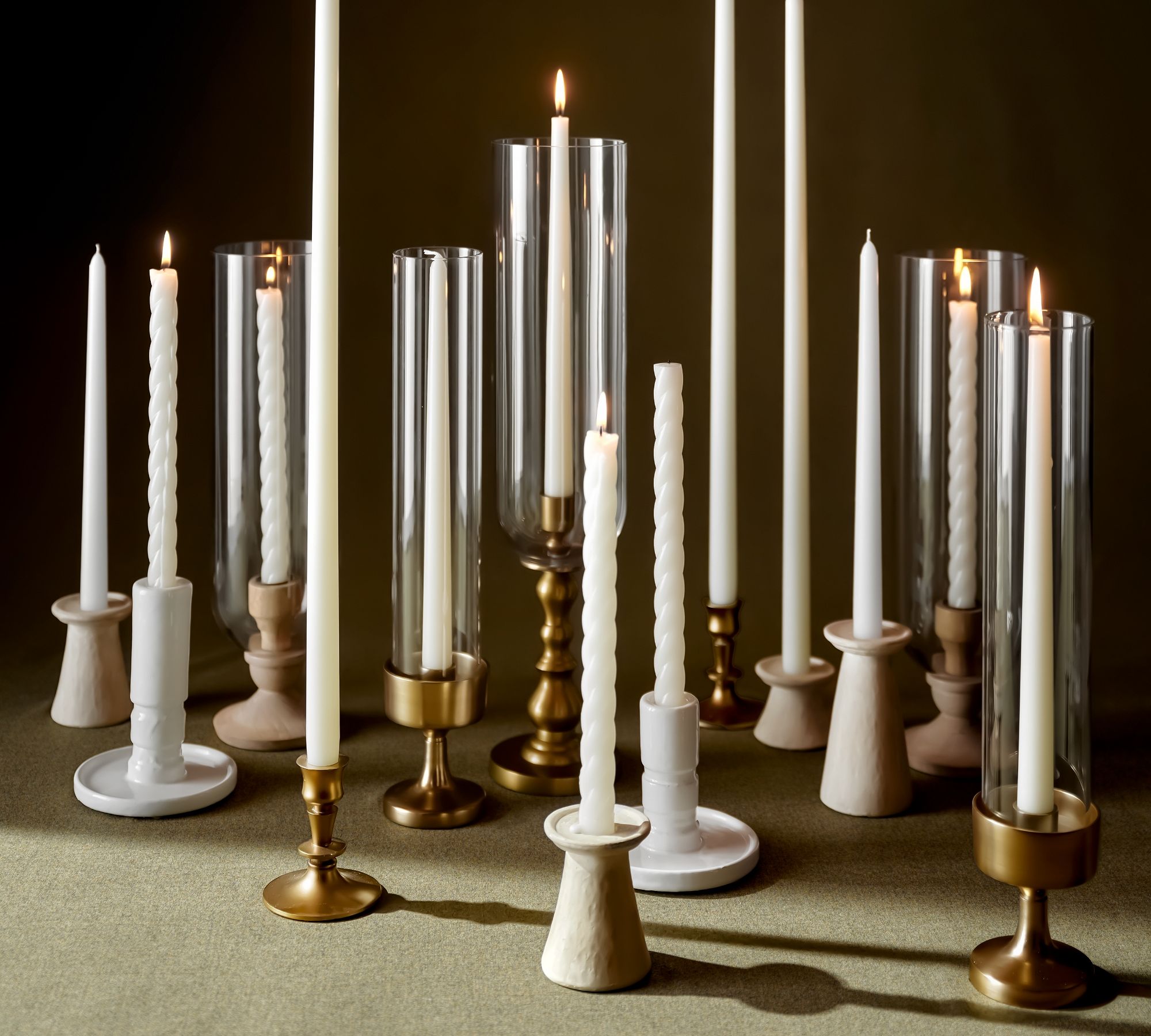 Napa Brass Hurricane Candle Holder