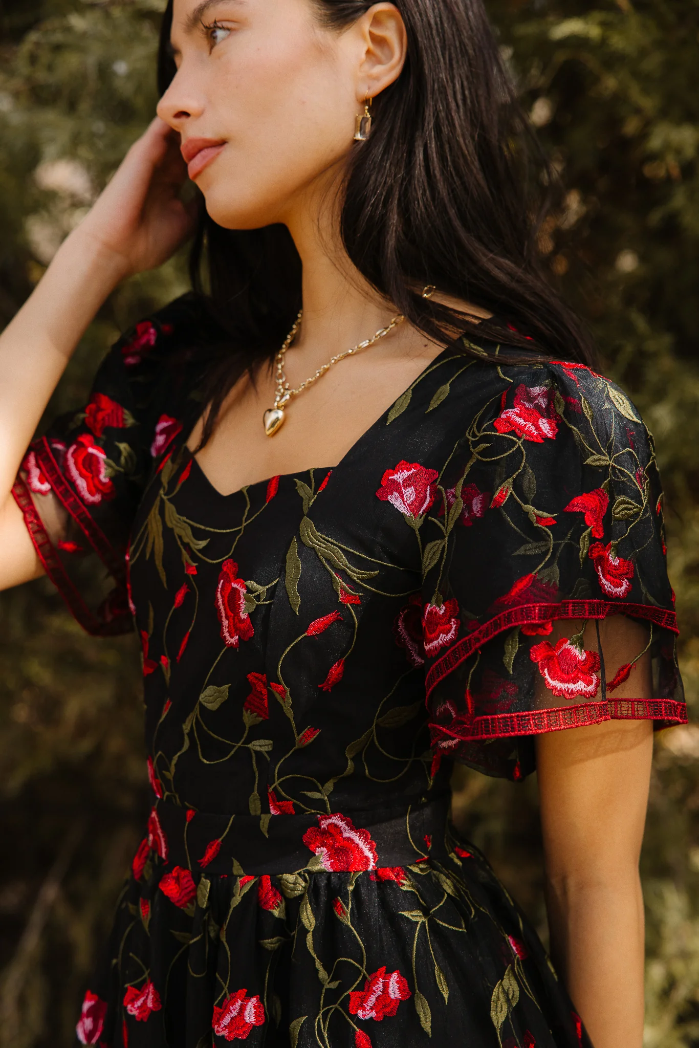 Flora Dress in Romantic Roses
