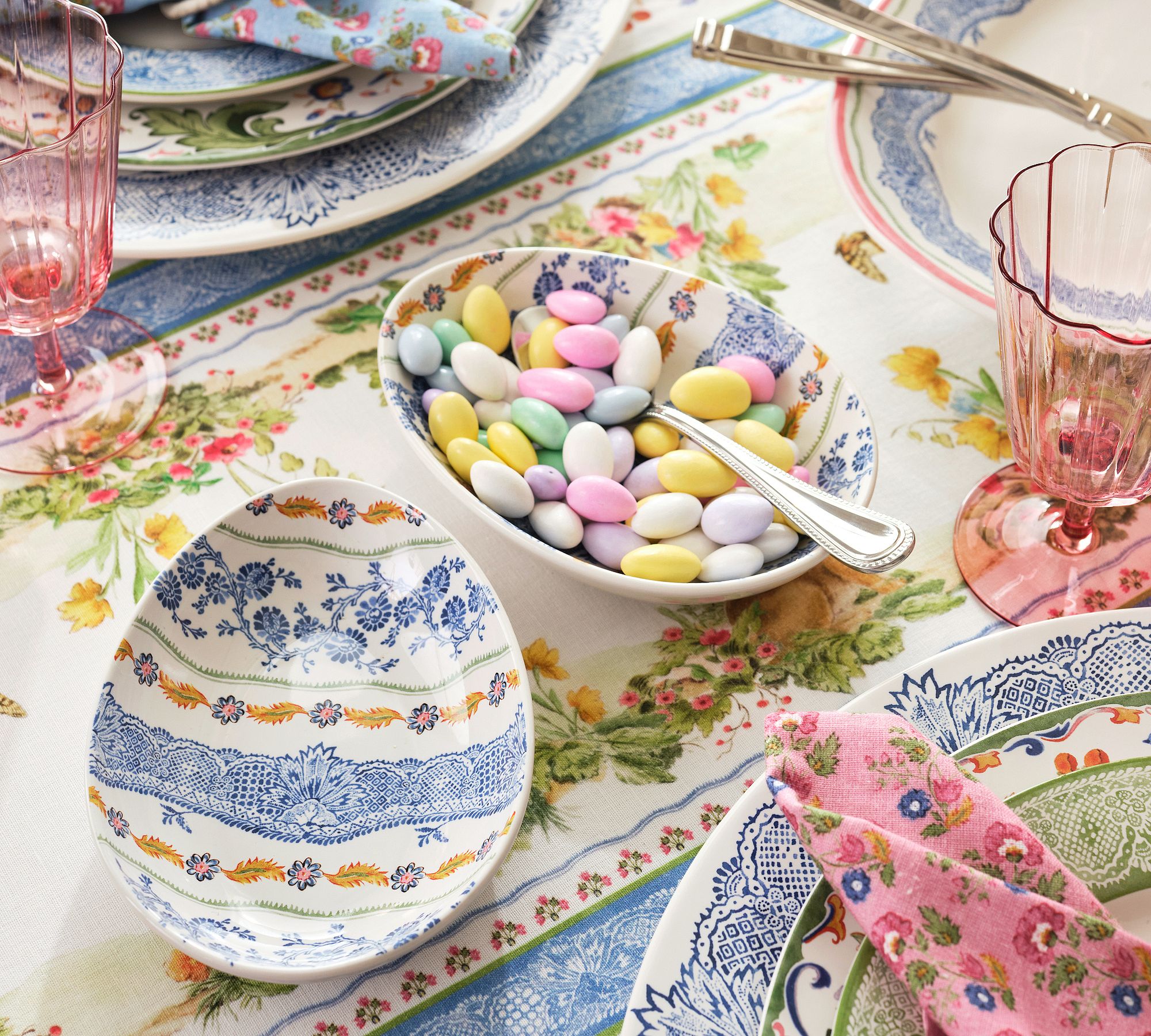 Botanical Bunny Stoneware Candy Dish