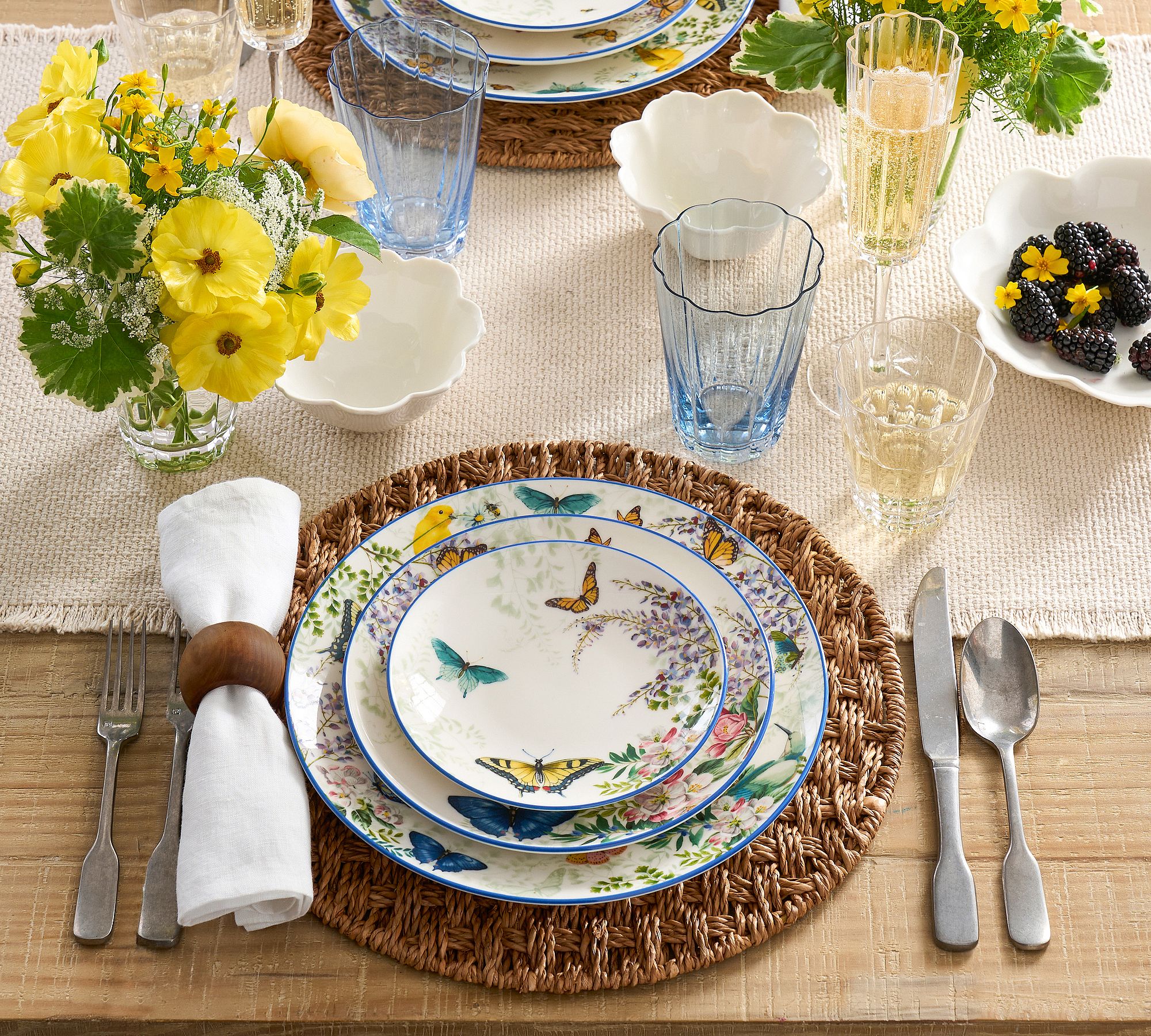 Meadow Stoneware Salad Plates - Set of 4