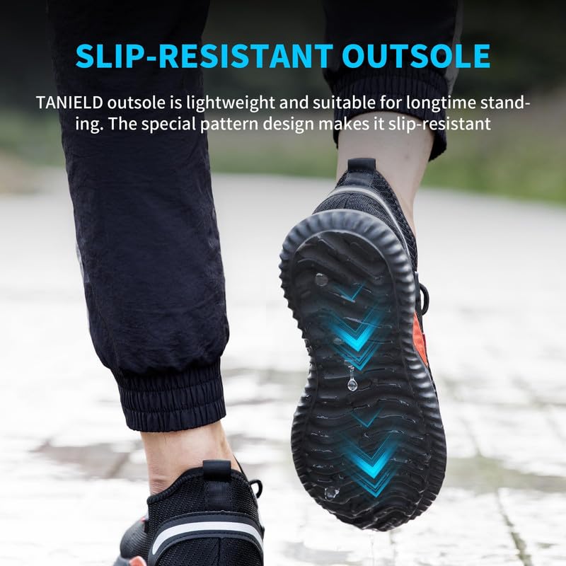All-Season Men's Slip-On Safety Shoes