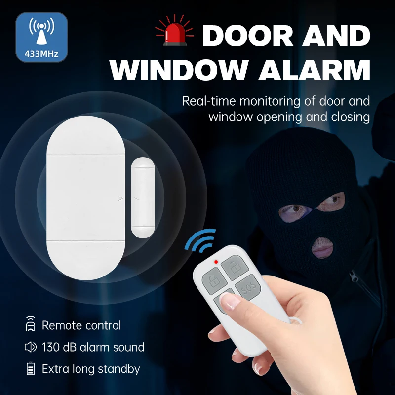 Multi-Function Door Window Sensor Alarm