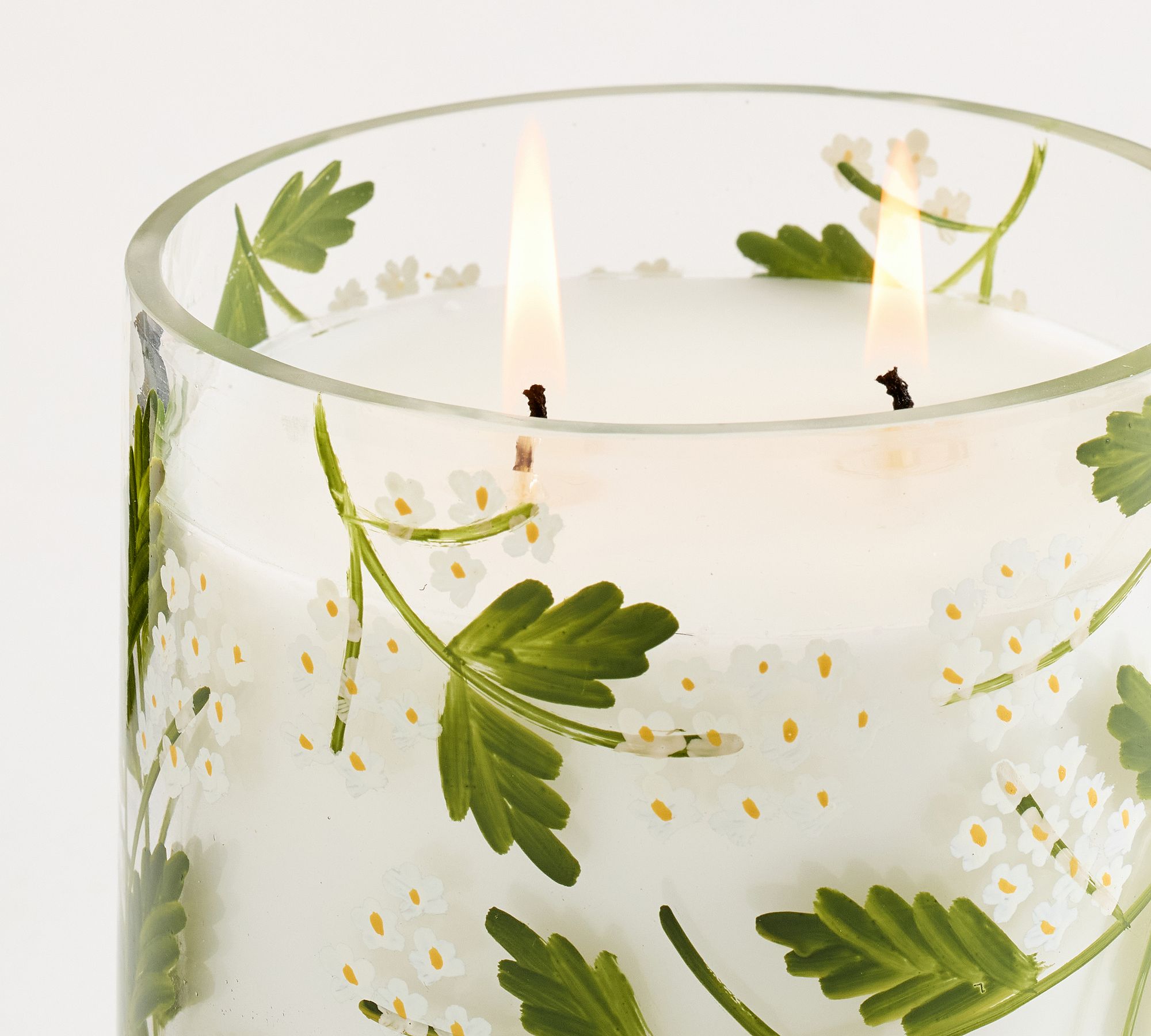 Hand Painted Flower Scent Collection - White Floral & Amber