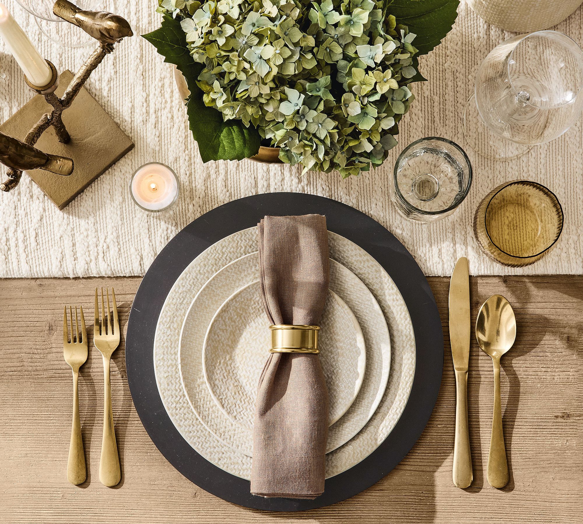 Elena Stoneware Salad Plates - Set of 4