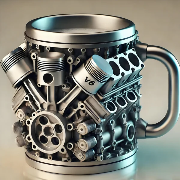 🏆 #1 Bestseller 🏆V8/V6 Engine Stainless Steel Cup