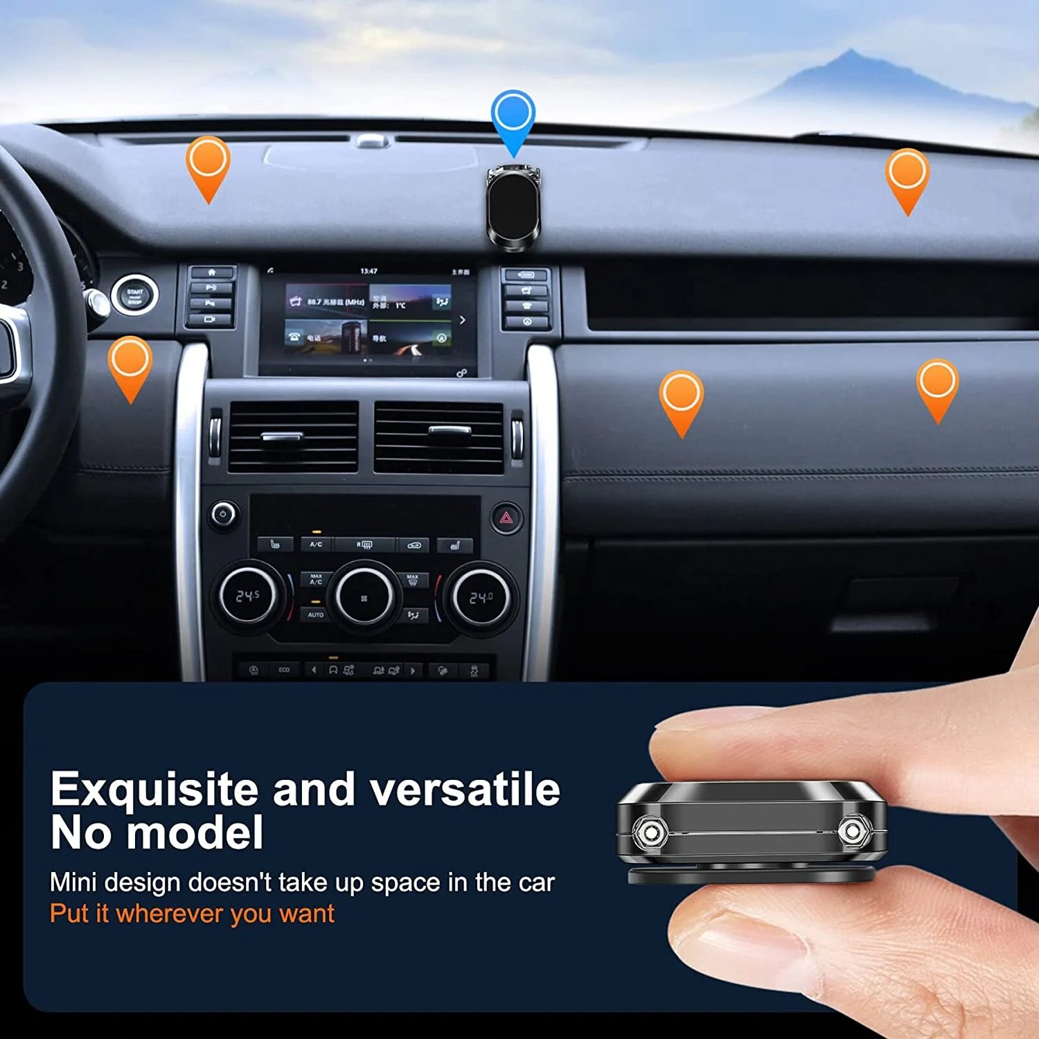 Hot Sale 2023 New Alloy Folding Magnetic Car Phone Holder