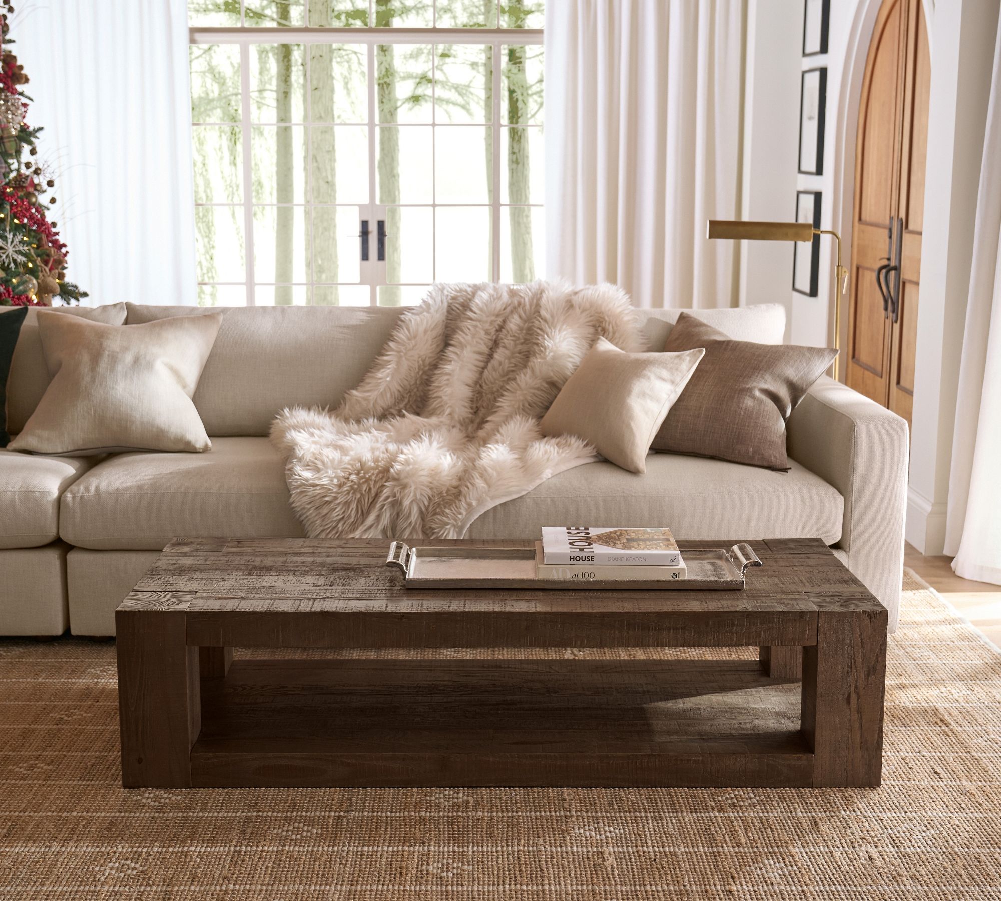 Rockport Rectangular Reclaimed Wood Coffee Table (66