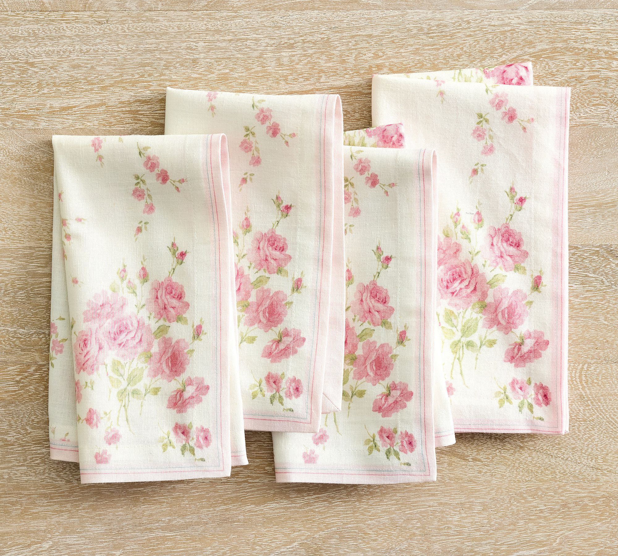 LoveShackFancy Floral Printed Napkins - Set of 4