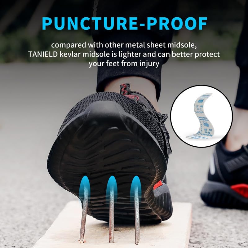 All-Season Men's Slip-On Safety Shoes