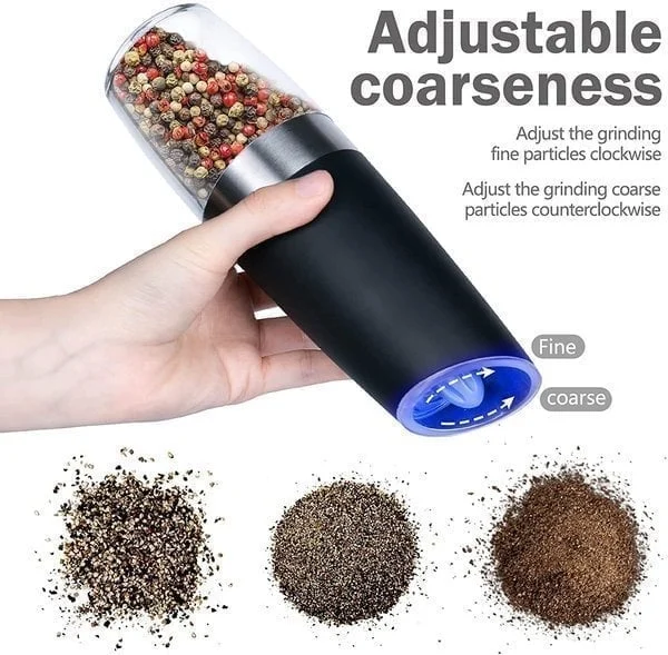 Christmas Sale 49% OFF - Automatic Electric Gravity Induction Salt & Pepper Grinder - BUY 2 GET FREE SHIPPING