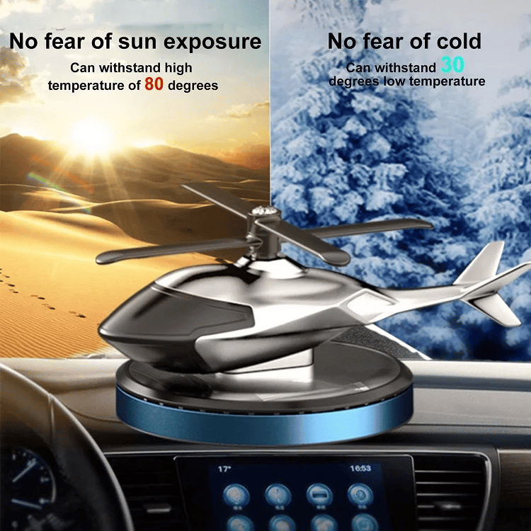BIG SALE - 48% OFF-Metal Solar Helicopter Air Freshener v2.0